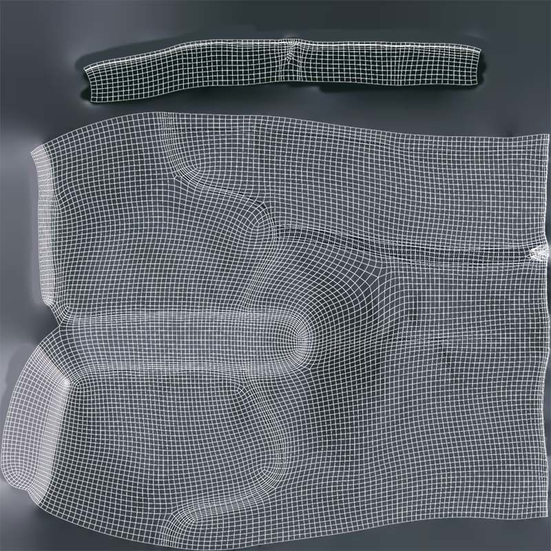 Ballet Fetish Sleeve Low-poly 3D model_14