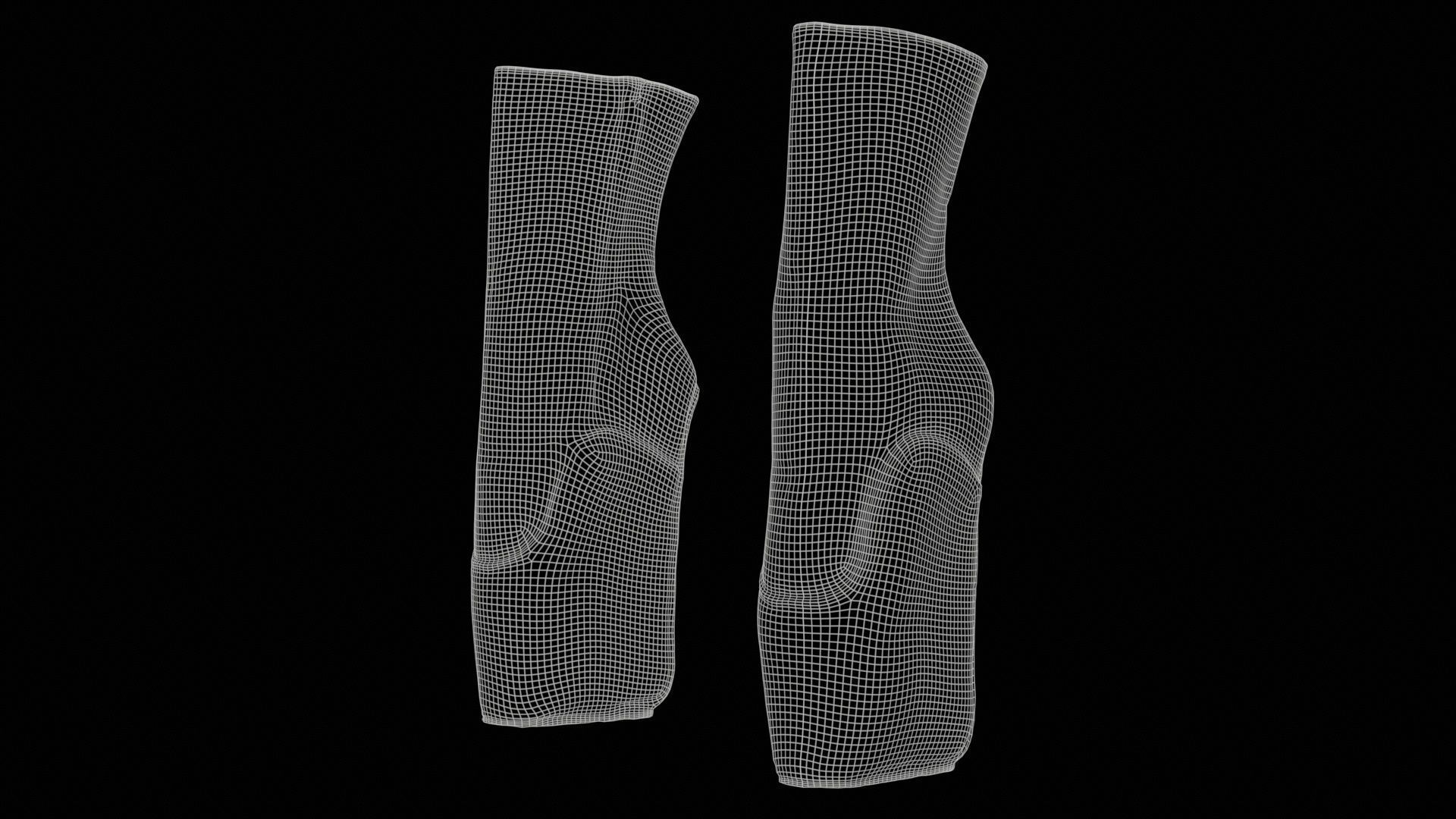 Ballet Fetish Sleeve Low-poly 3D model_11