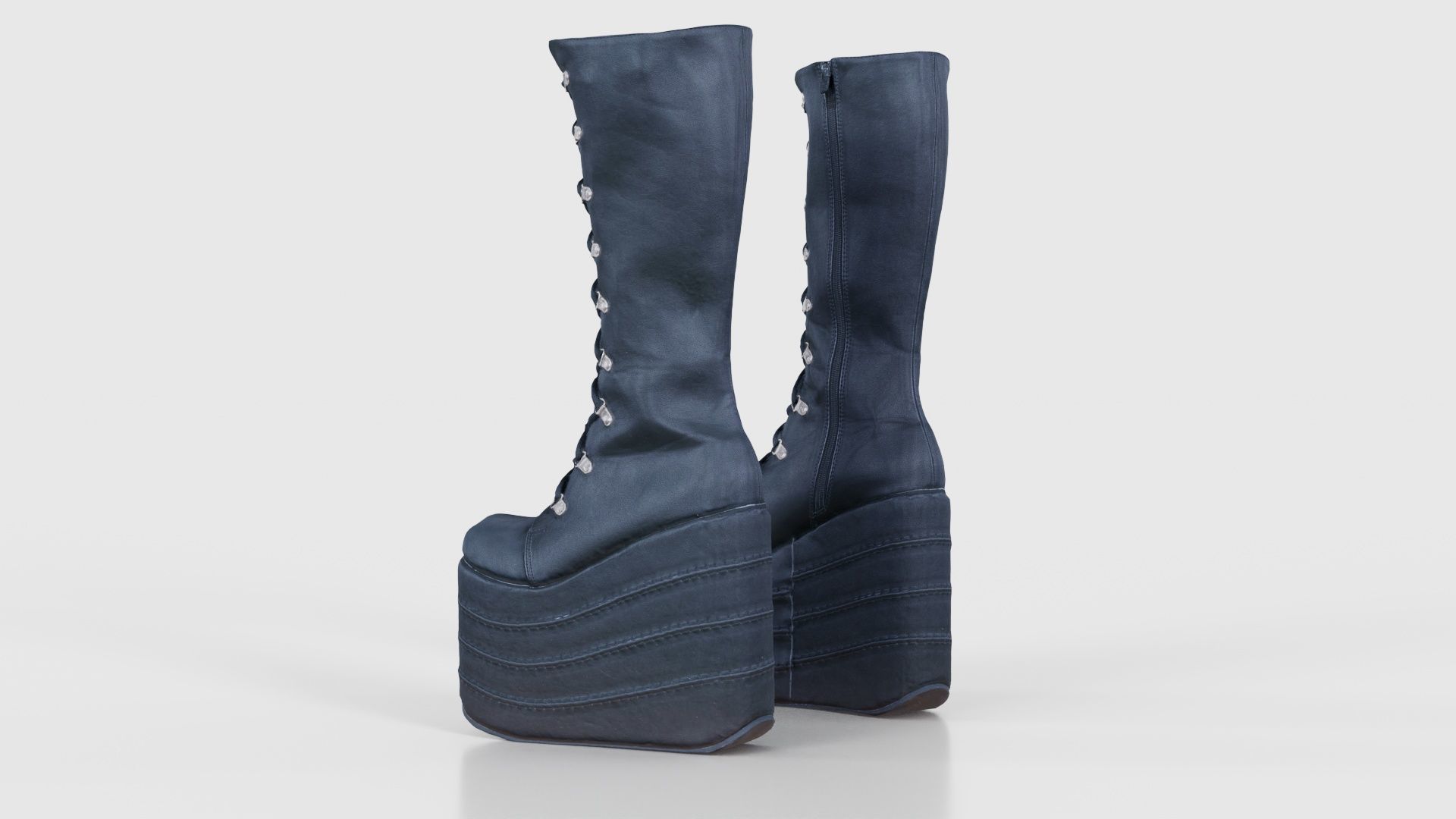 Big Block Boots Low-poly 3D model_24