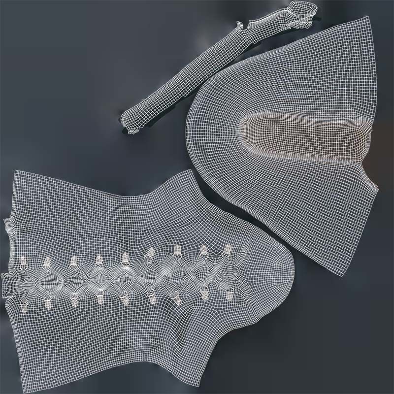 Big Block Boots Low-poly 3D model_14