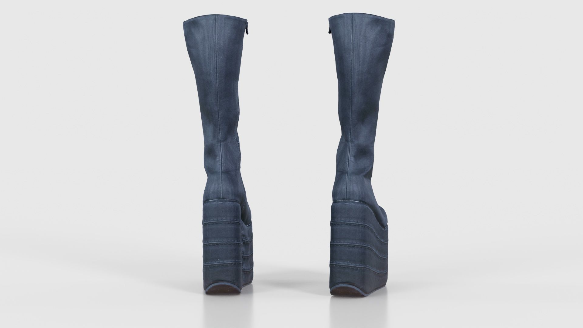Big Block Boots Low-poly 3D model_22