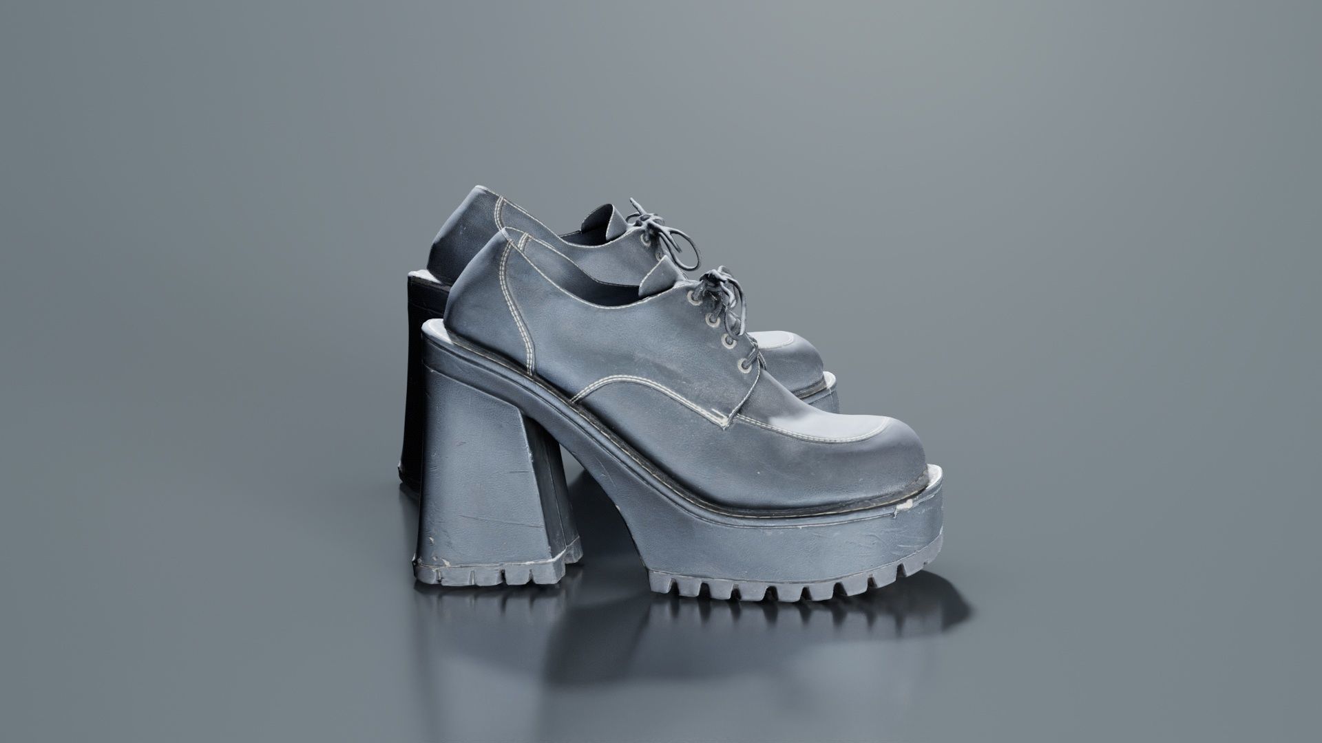 Bigfoot Boots Low-poly 3D model_8