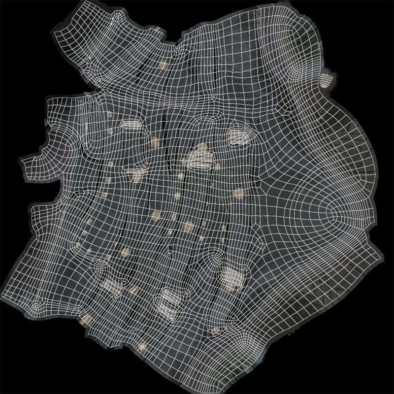 Black Leather Gothic Boot Low-poly 3D model_14