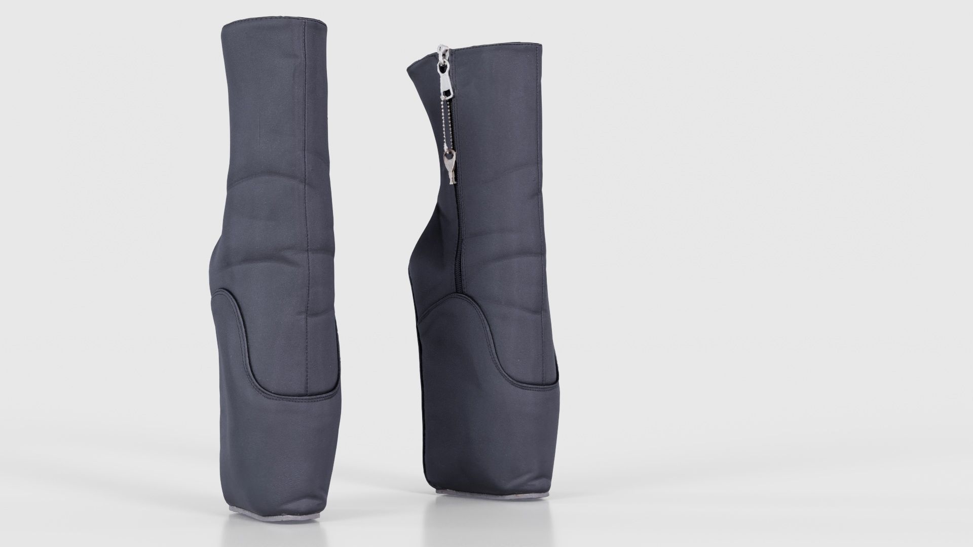 Block Ballet Boots Low-poly 3D model_18