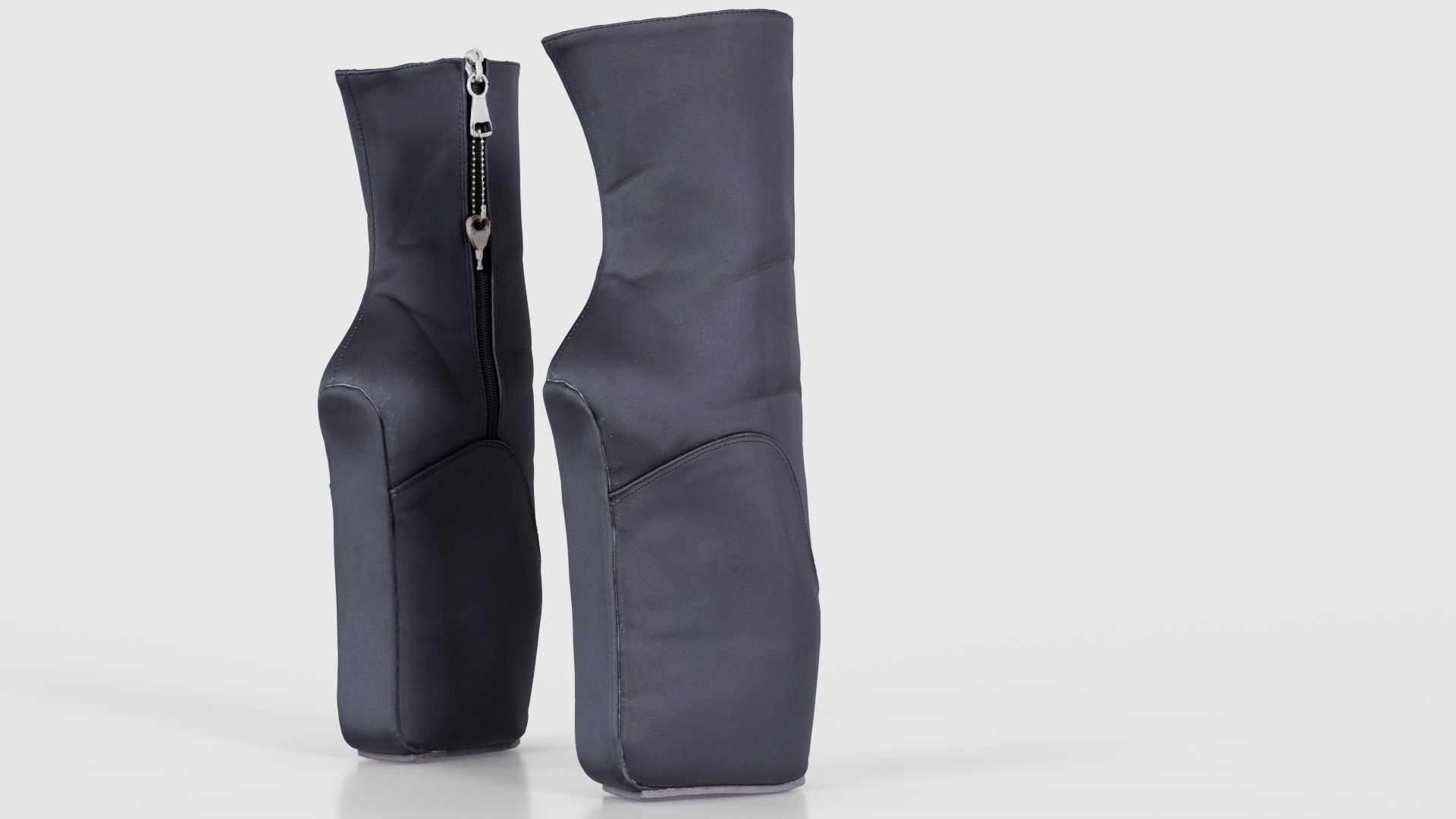 Block Ballet Boots Low-poly 3D model_21