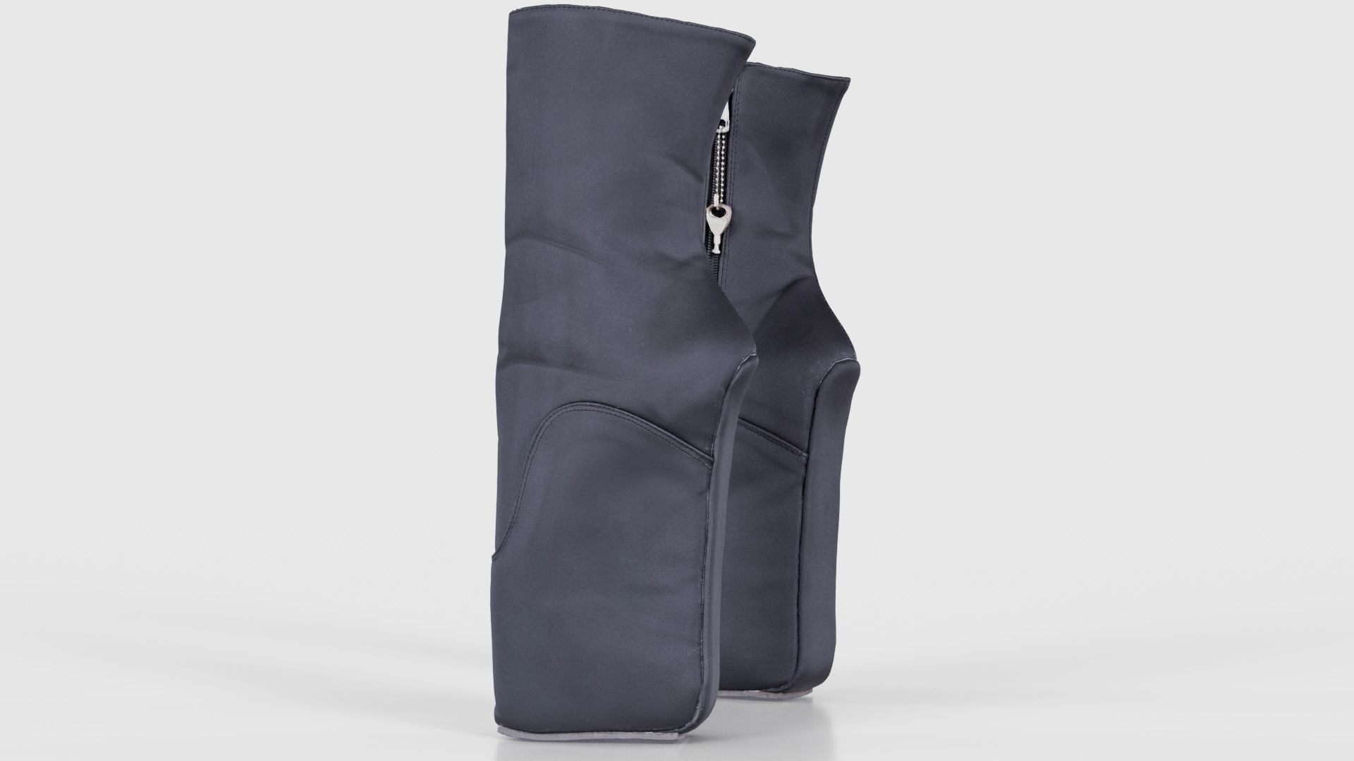 Block Ballet Boots Low-poly 3D model_25