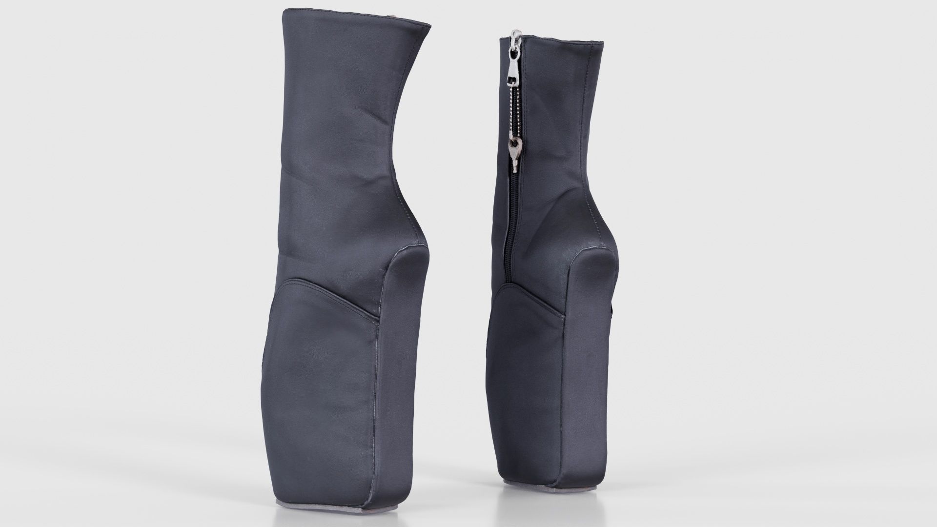 Block Ballet Boots Low-poly 3D model_24