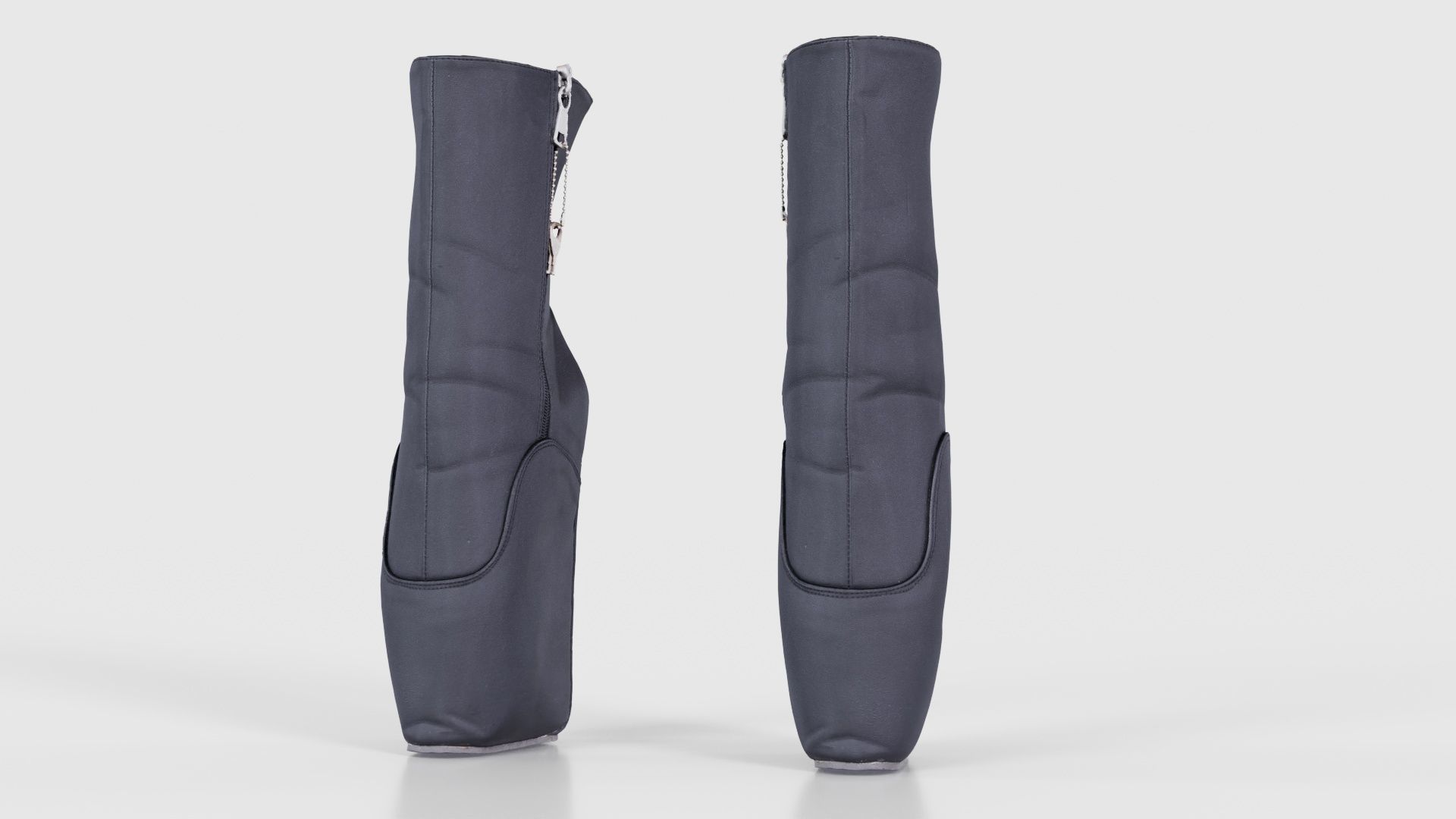 Block Ballet Boots Low-poly 3D model_16