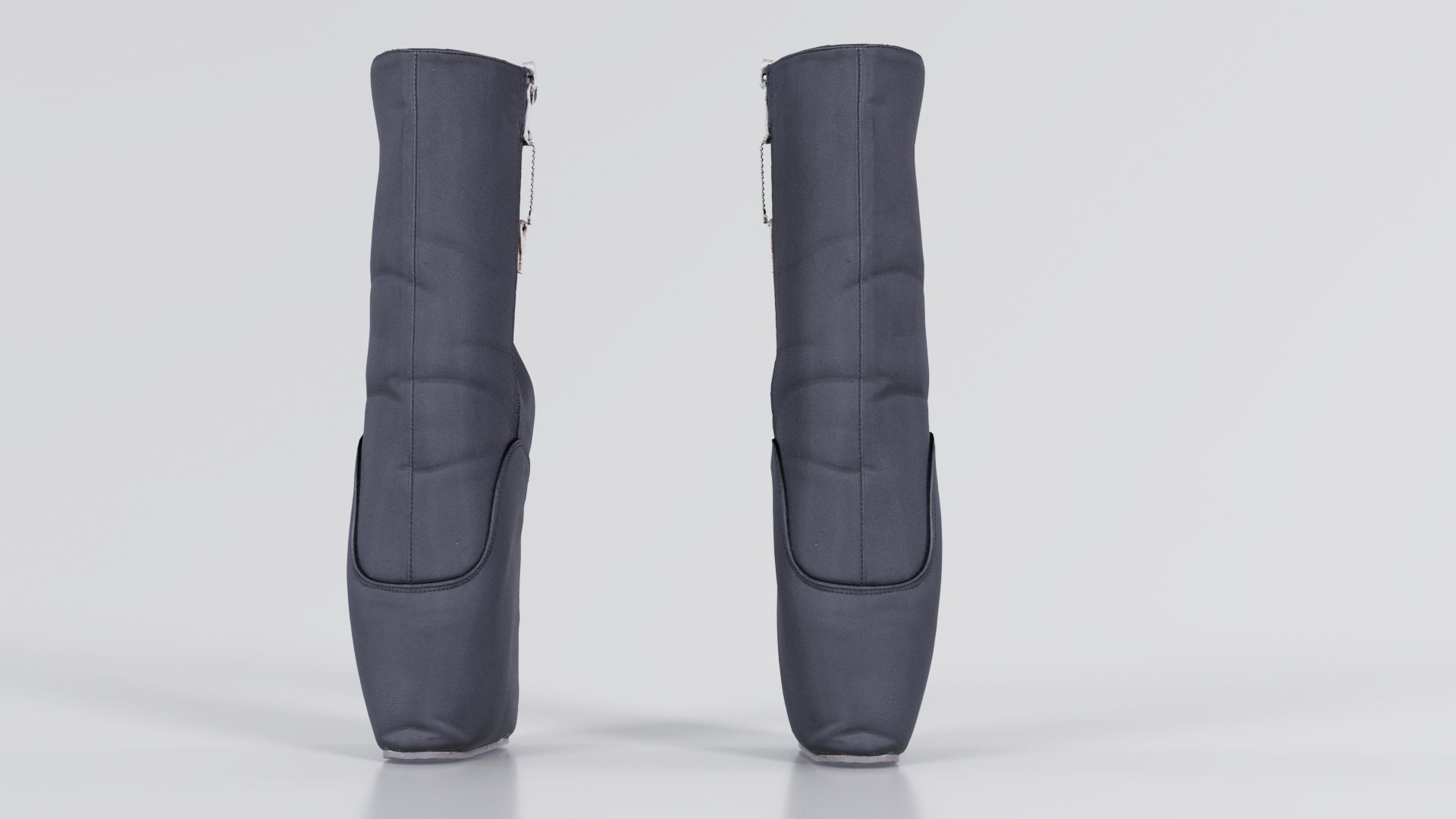 Block Ballet Boots Low-poly 3D model_5