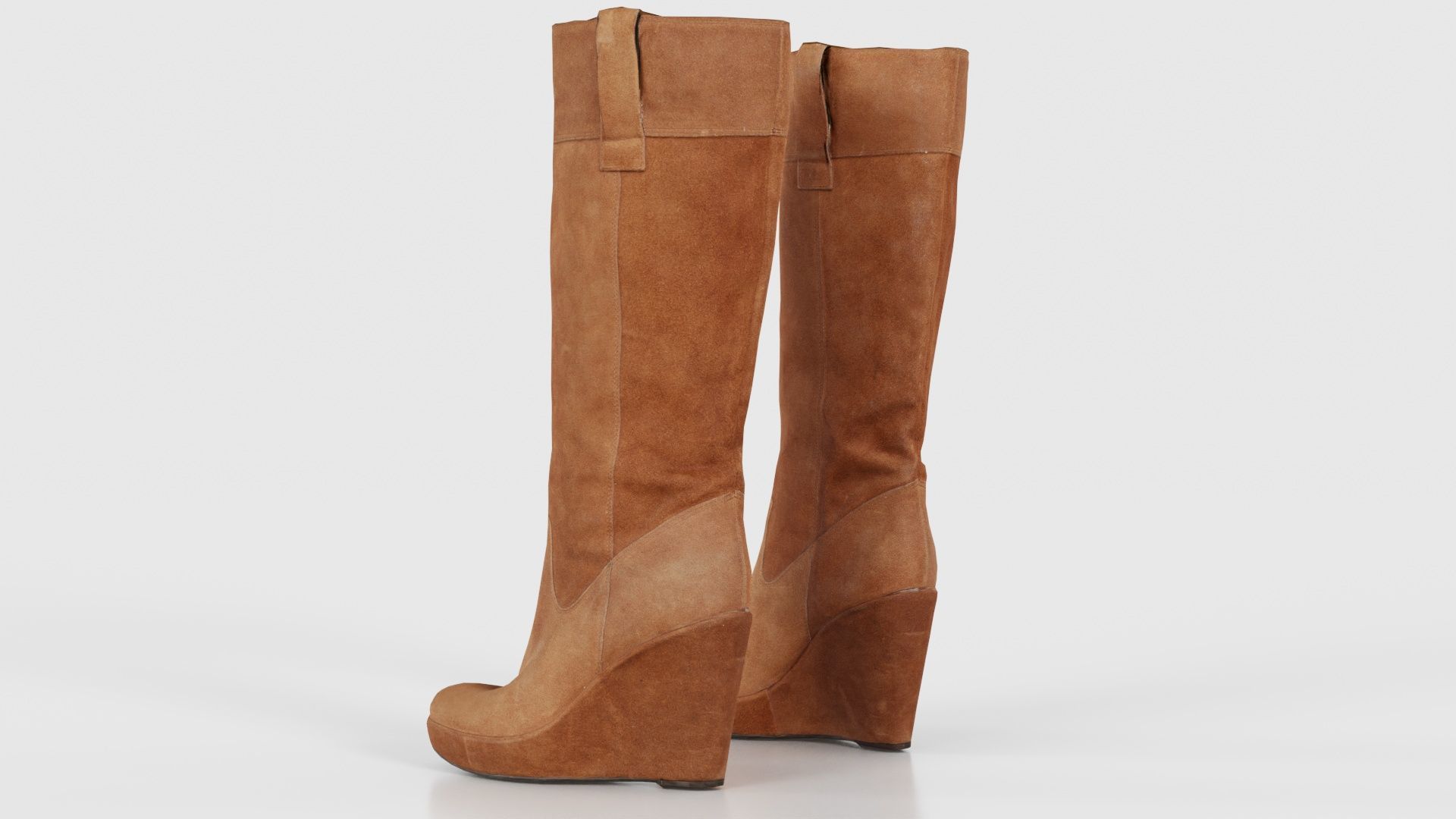 Brown Sleeve Boot Low-poly 3D model_24