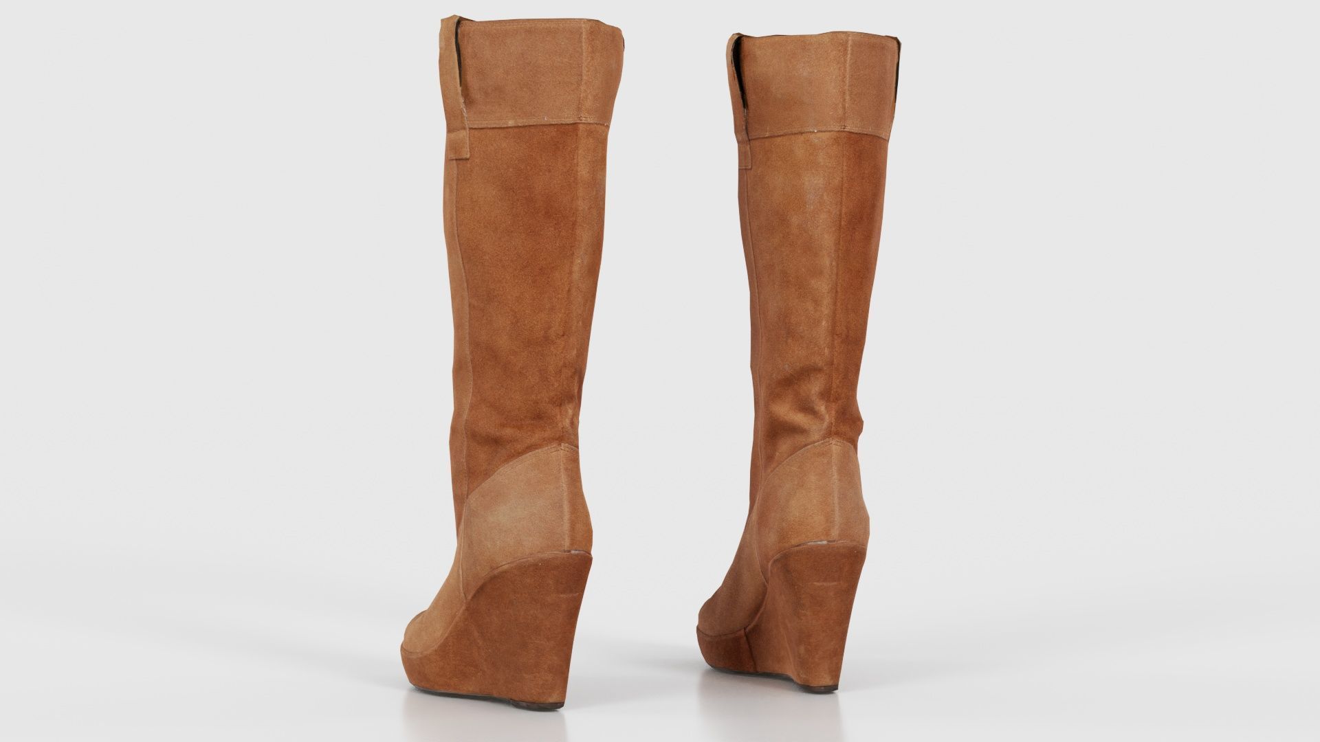 Brown Sleeve Boot Low-poly 3D model_23