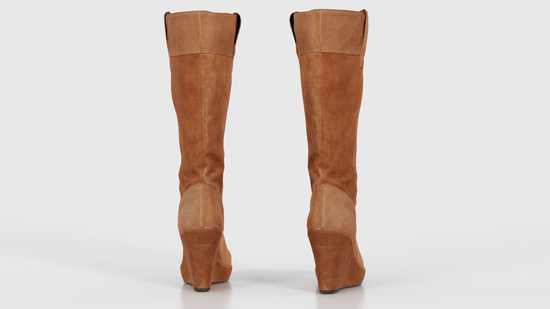 Brown Sleeve Boot Low-poly 3D model_22