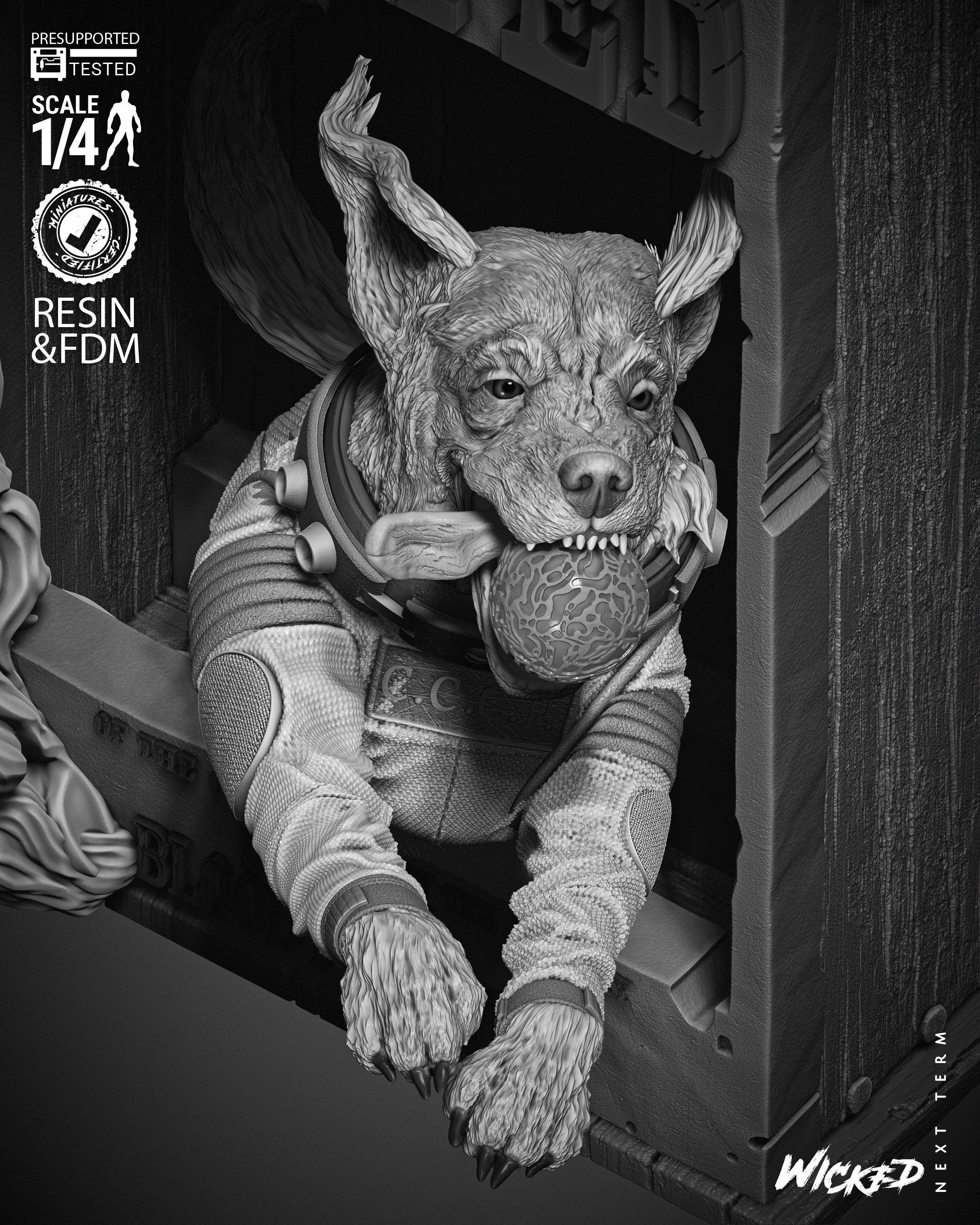 Wicked Marvel Cosmo Poster Bust 3D print model_4