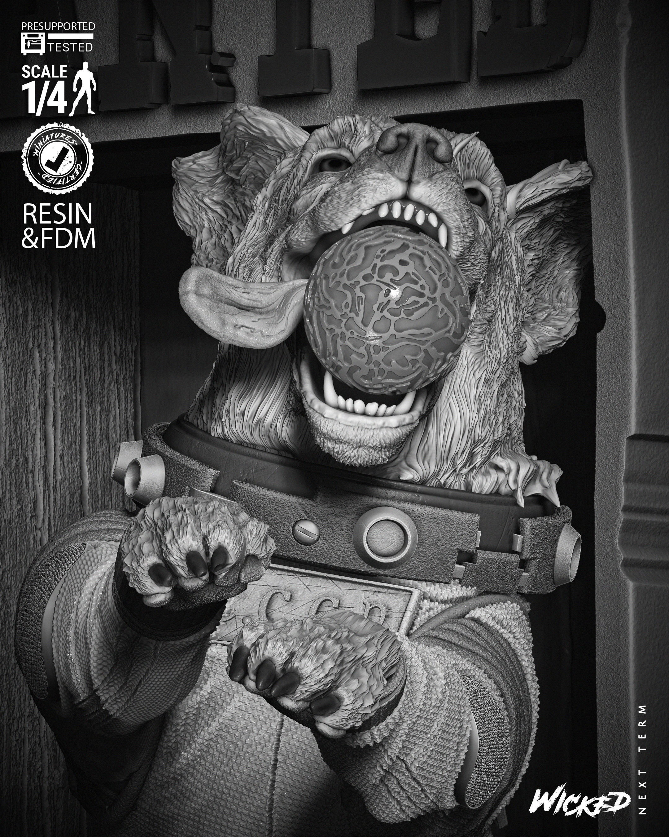 Wicked Marvel Cosmo Poster Bust 3D print model_34