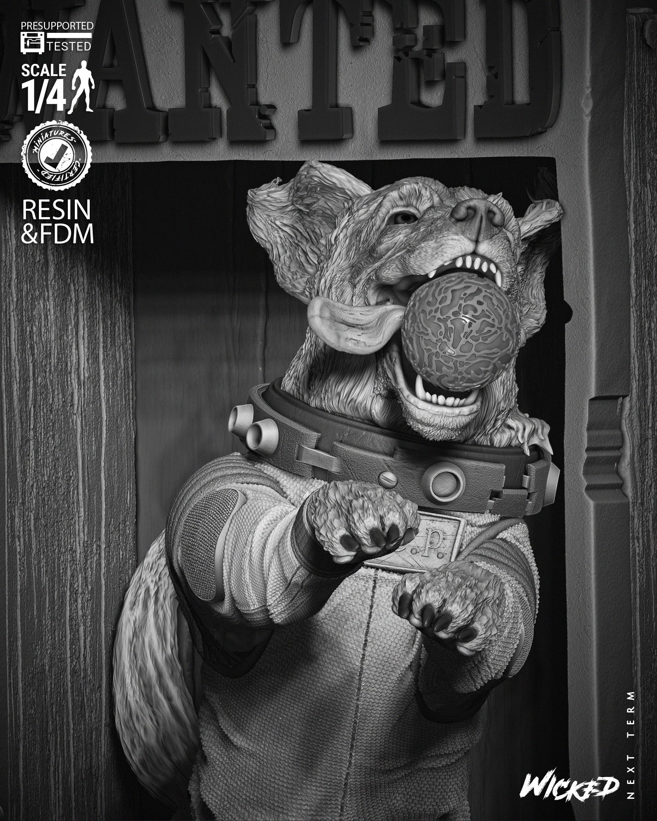 Wicked Marvel Cosmo Poster Bust 3D print model_24