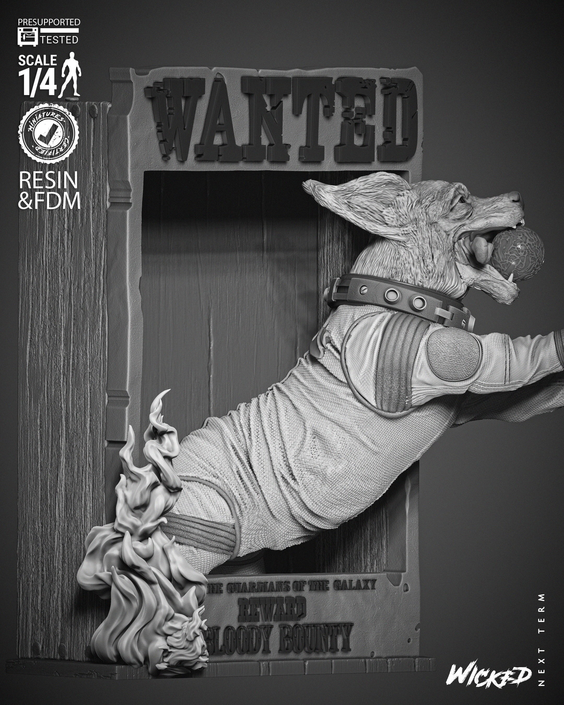 Wicked Marvel Cosmo Poster Bust 3D print model_27