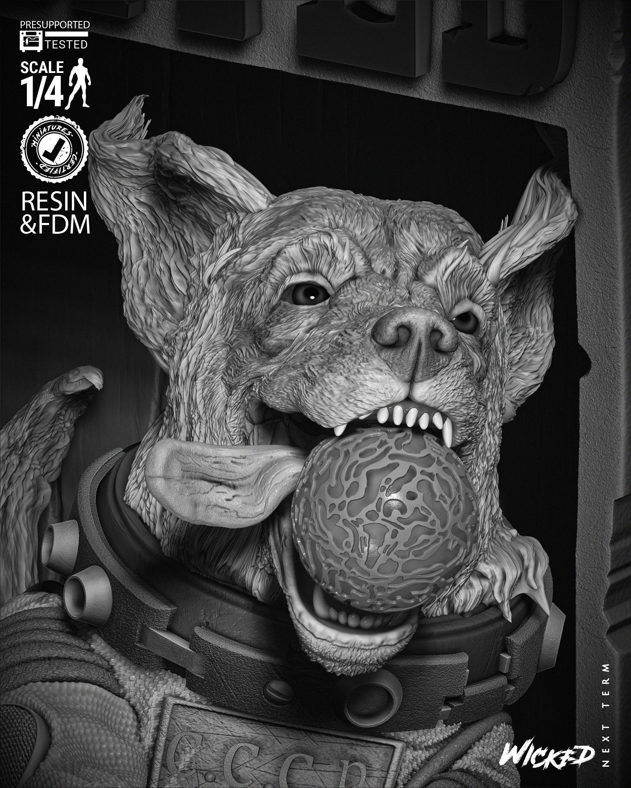 Wicked Marvel Cosmo Poster Bust 3D print model_23