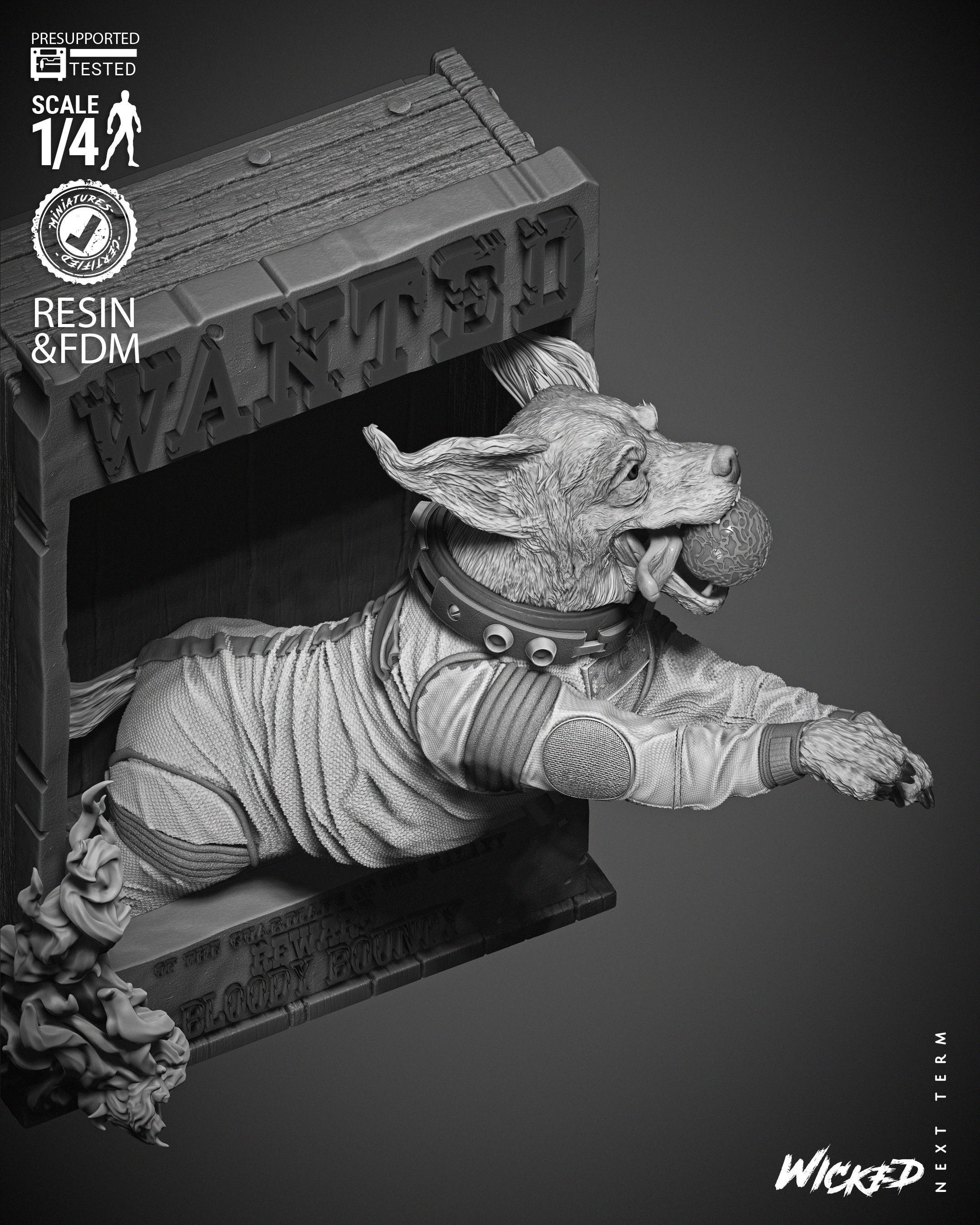 Wicked Marvel Cosmo Poster Bust 3D print model_25