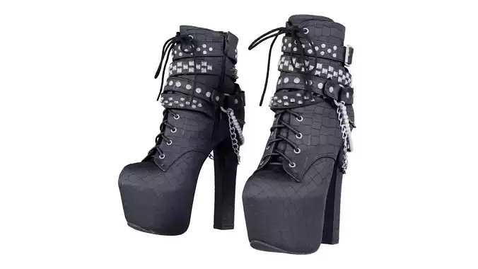 Crocodile Pearl Boots