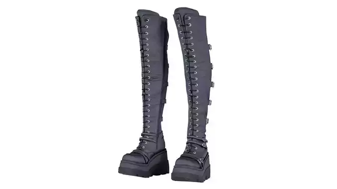 Demonia Leather Boots