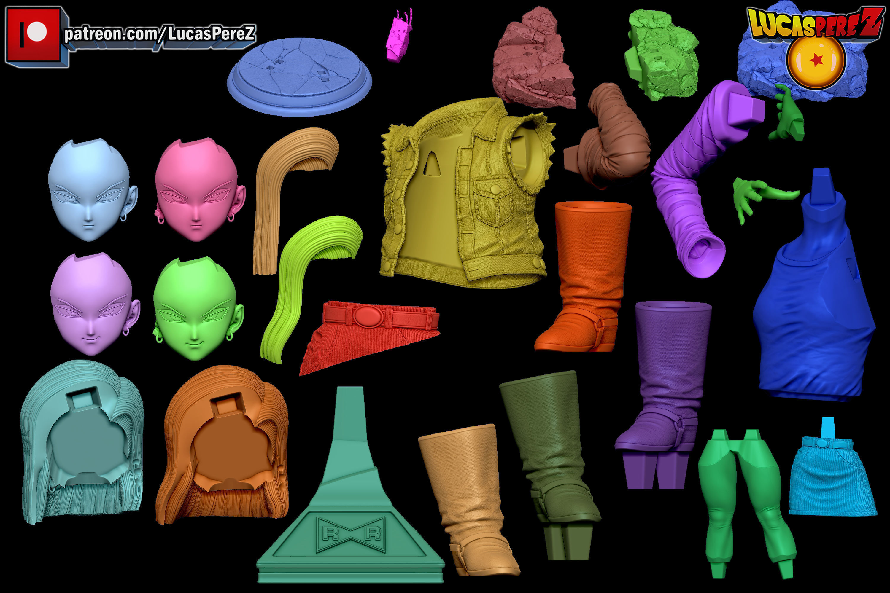 ANDROIDE A-18  3D print model_14