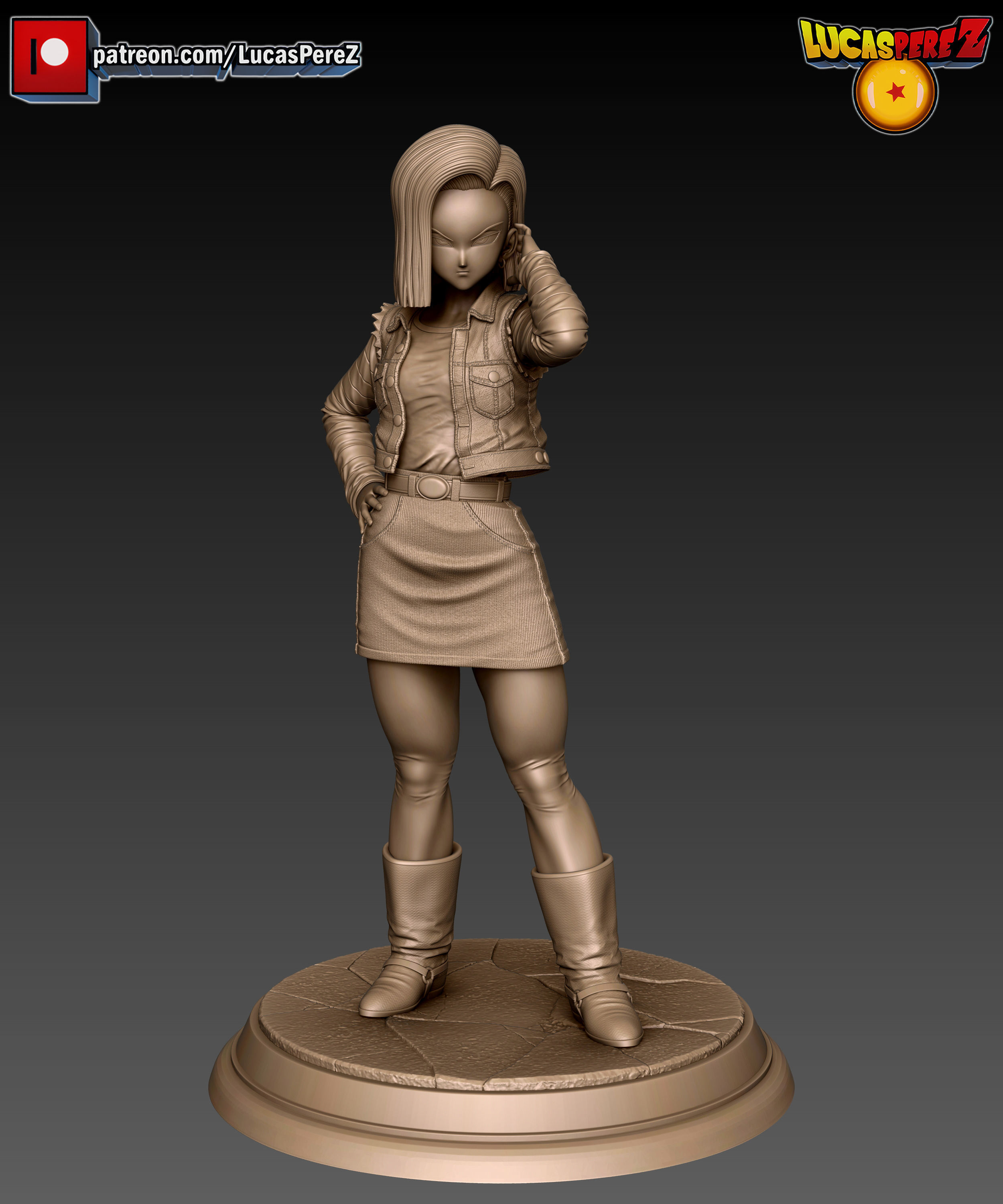 ANDROIDE A-18  3D print model_5