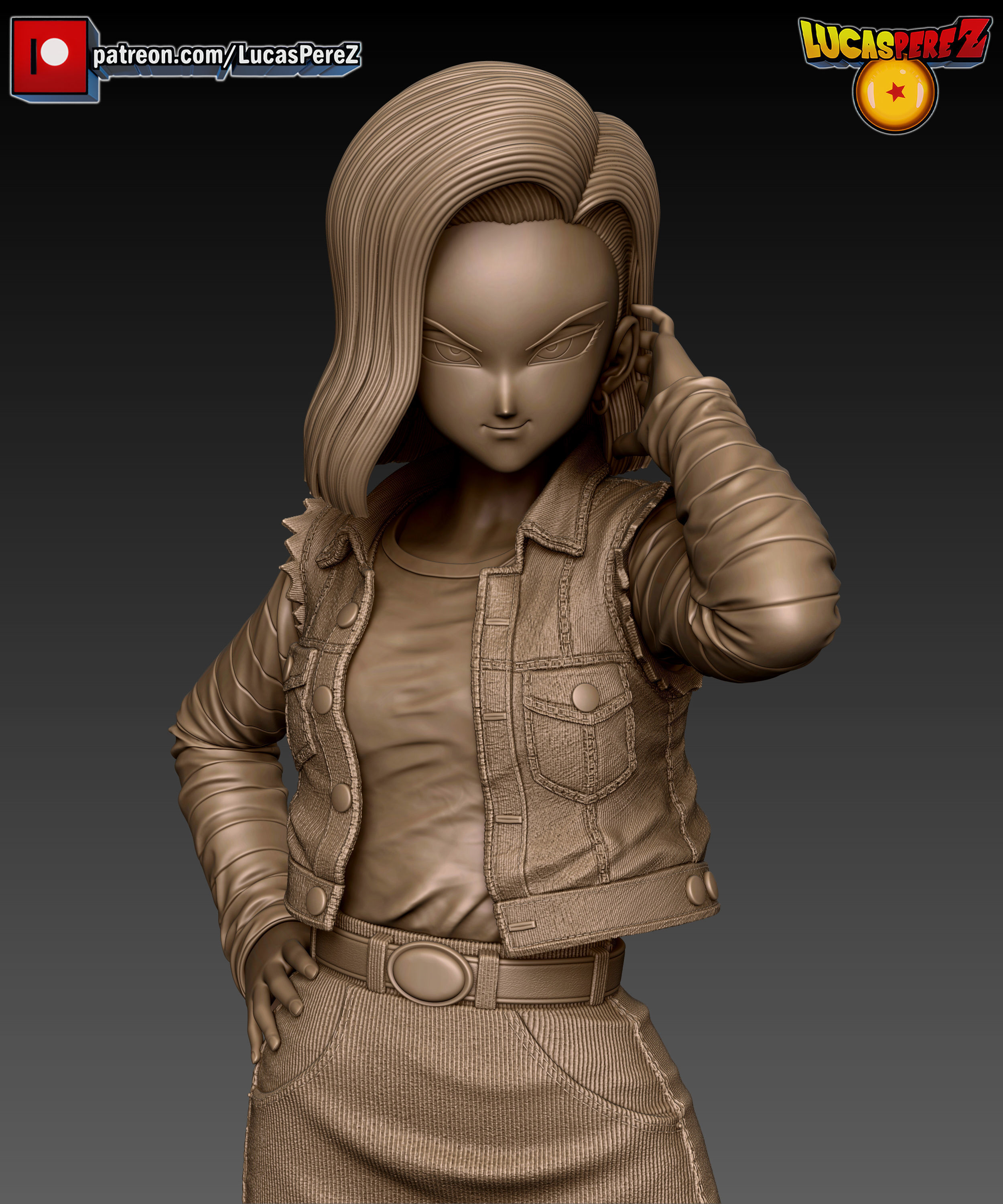 ANDROIDE A-18  3D print model_8