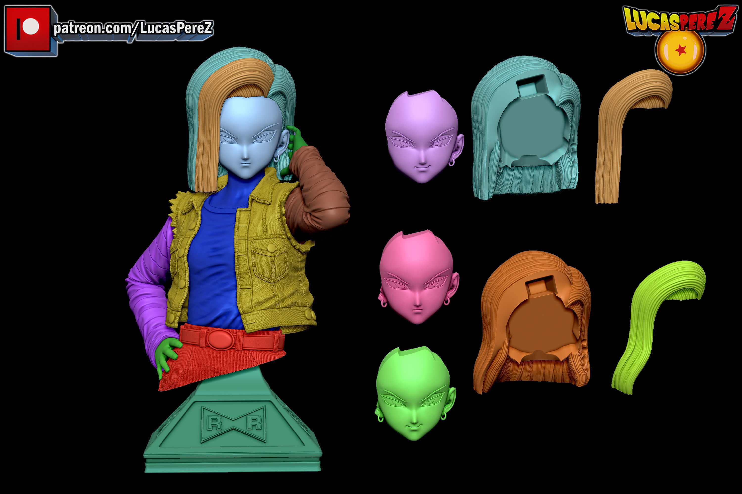 ANDROIDE A-18  3D print model_13