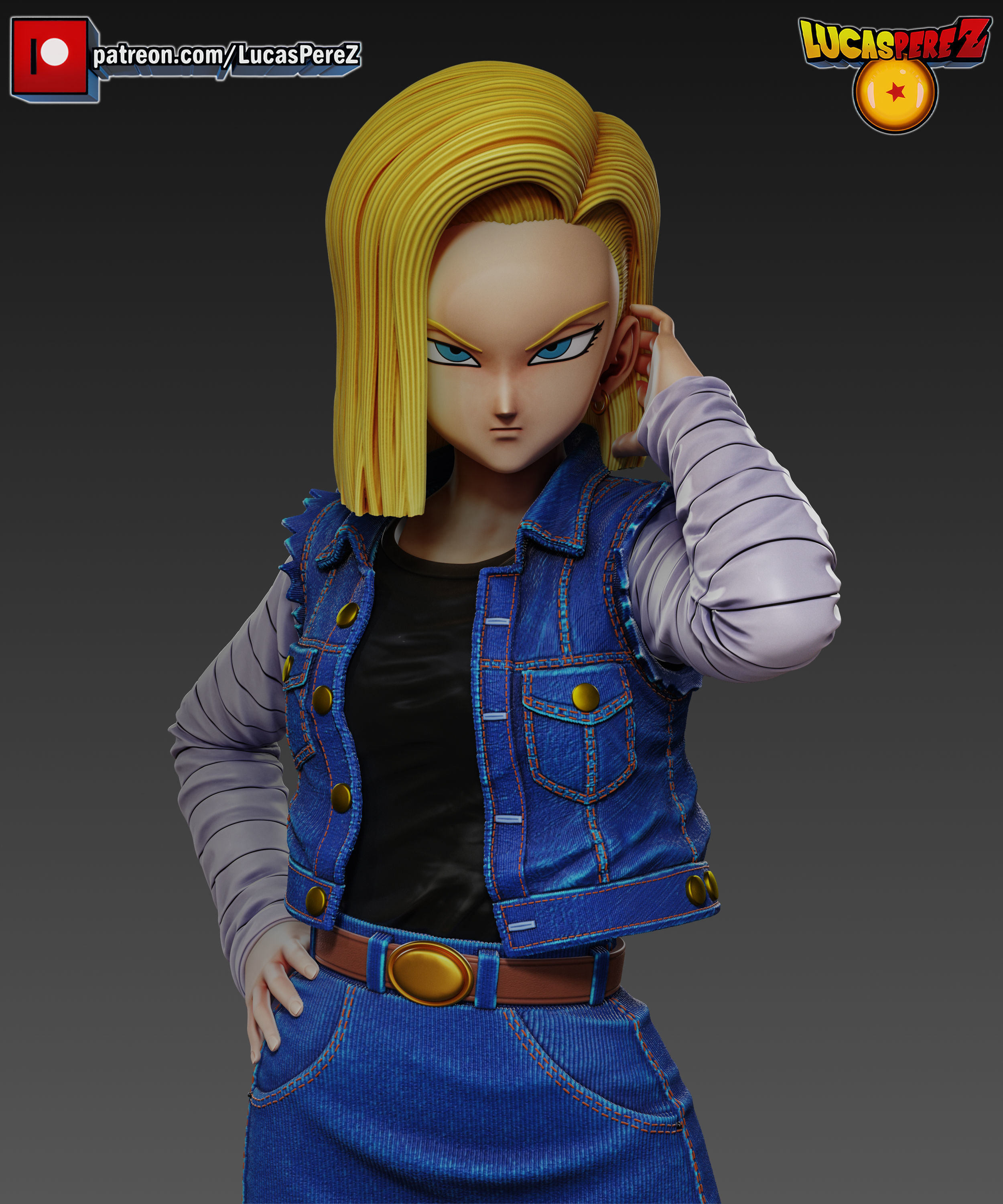 ANDROIDE A-18  3D print model_1