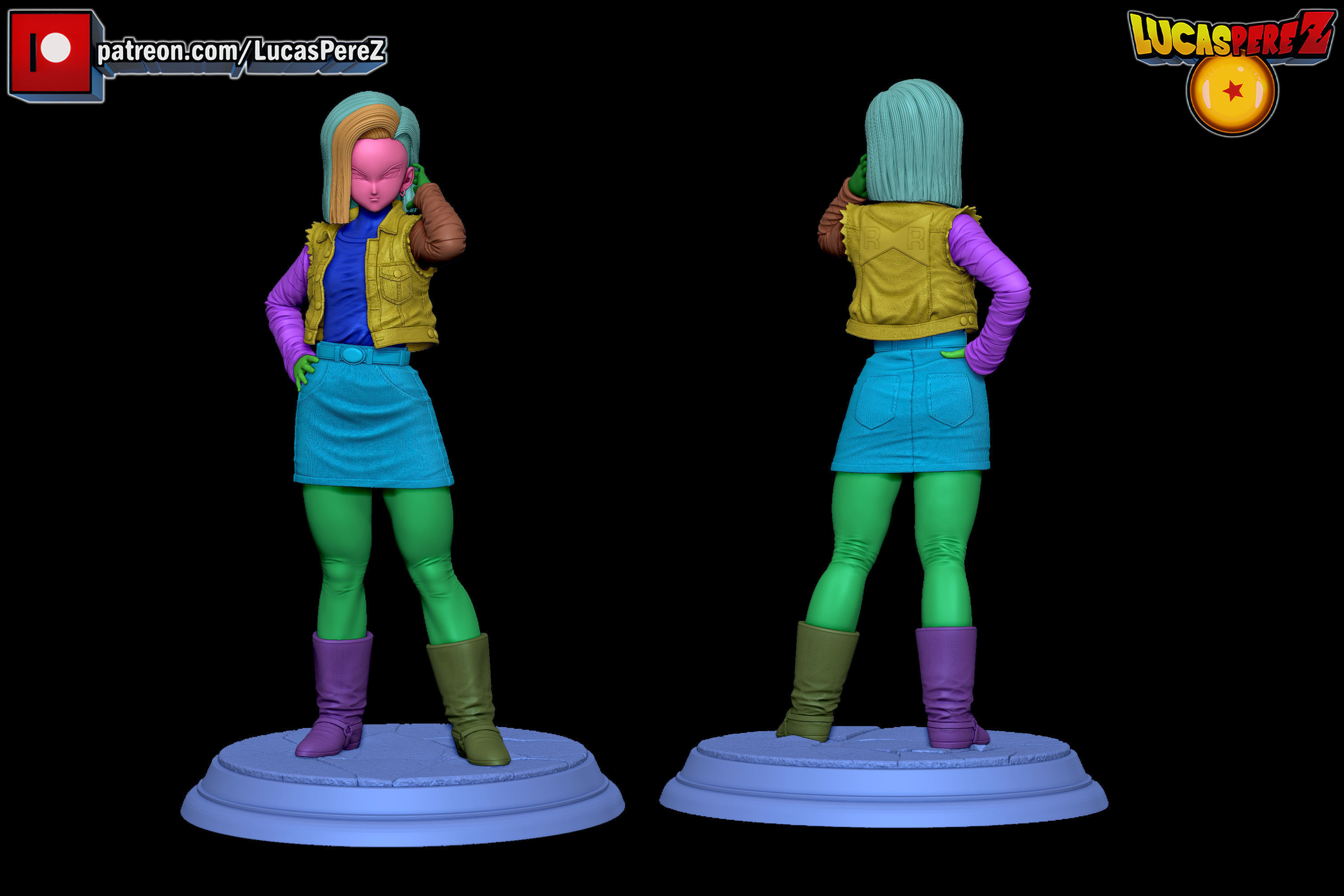 ANDROIDE A-18  3D print model_11