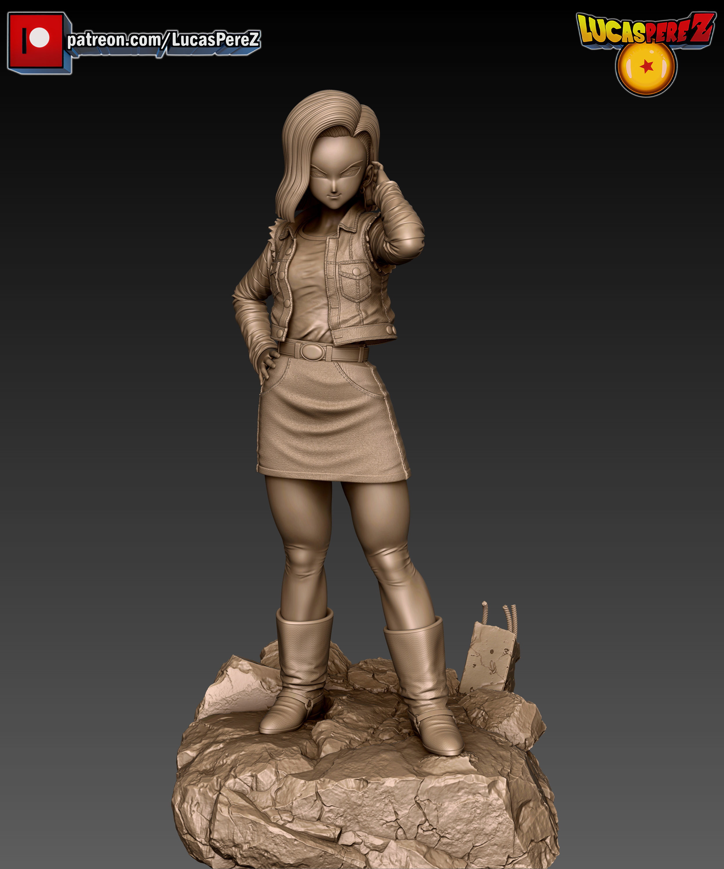 ANDROIDE A-18  3D print model_6