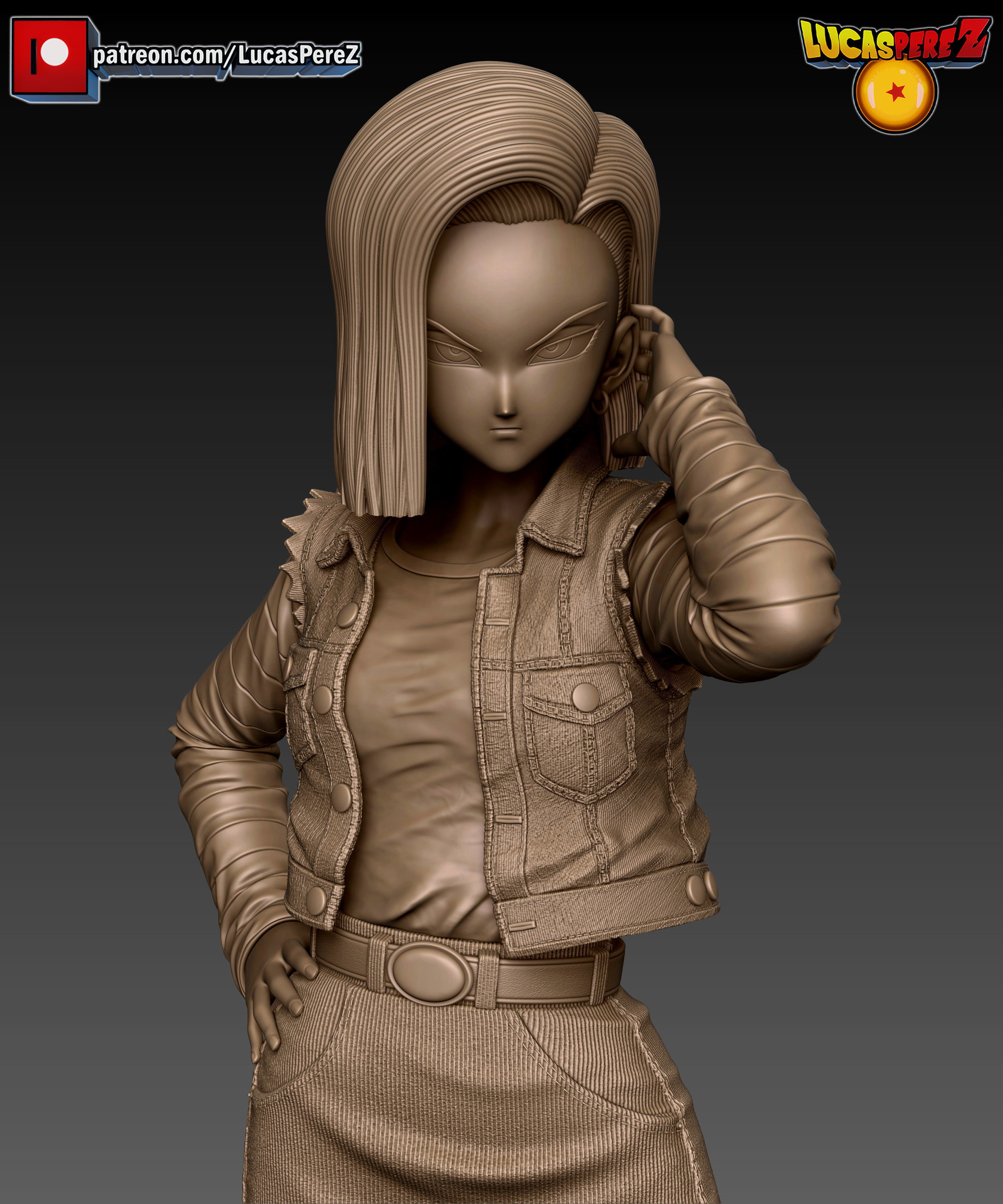 ANDROIDE A-18  3D print model_7
