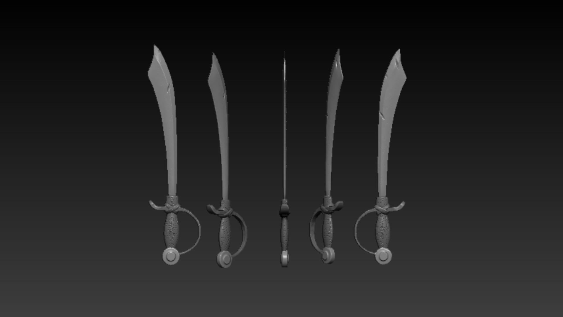 Eclipse Saber Sword Low-poly 3D model_12