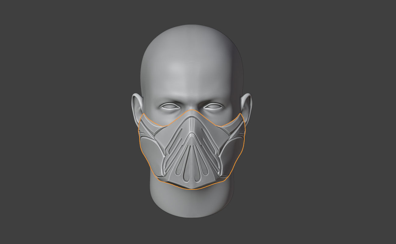 Rain mask from MK1 - Annihilation 3D print model_1