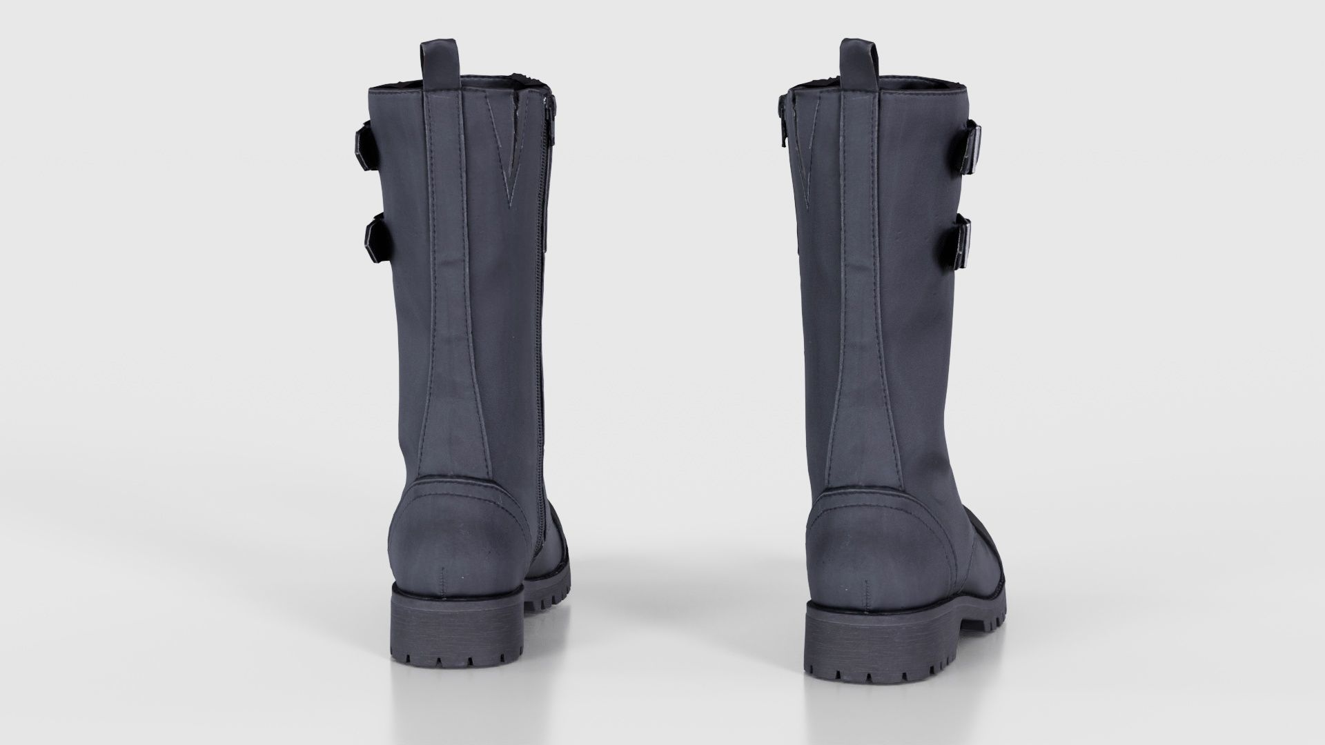 Laces and Buckles Boots Low-poly 3D model_22