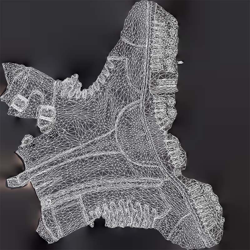 Laces and Buckles Boots Low-poly 3D model_14