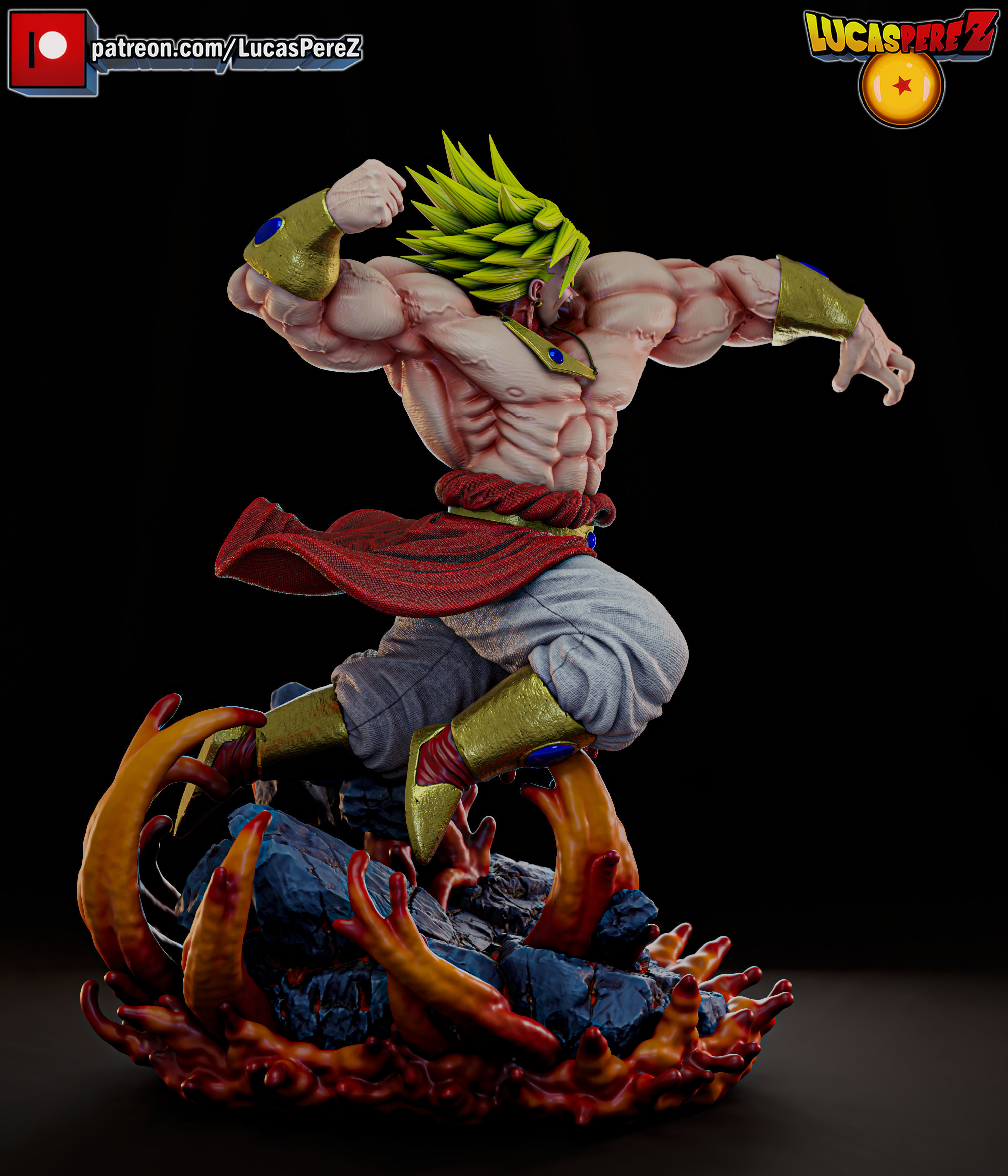 BROLY ESPECIAL 3D print model_3