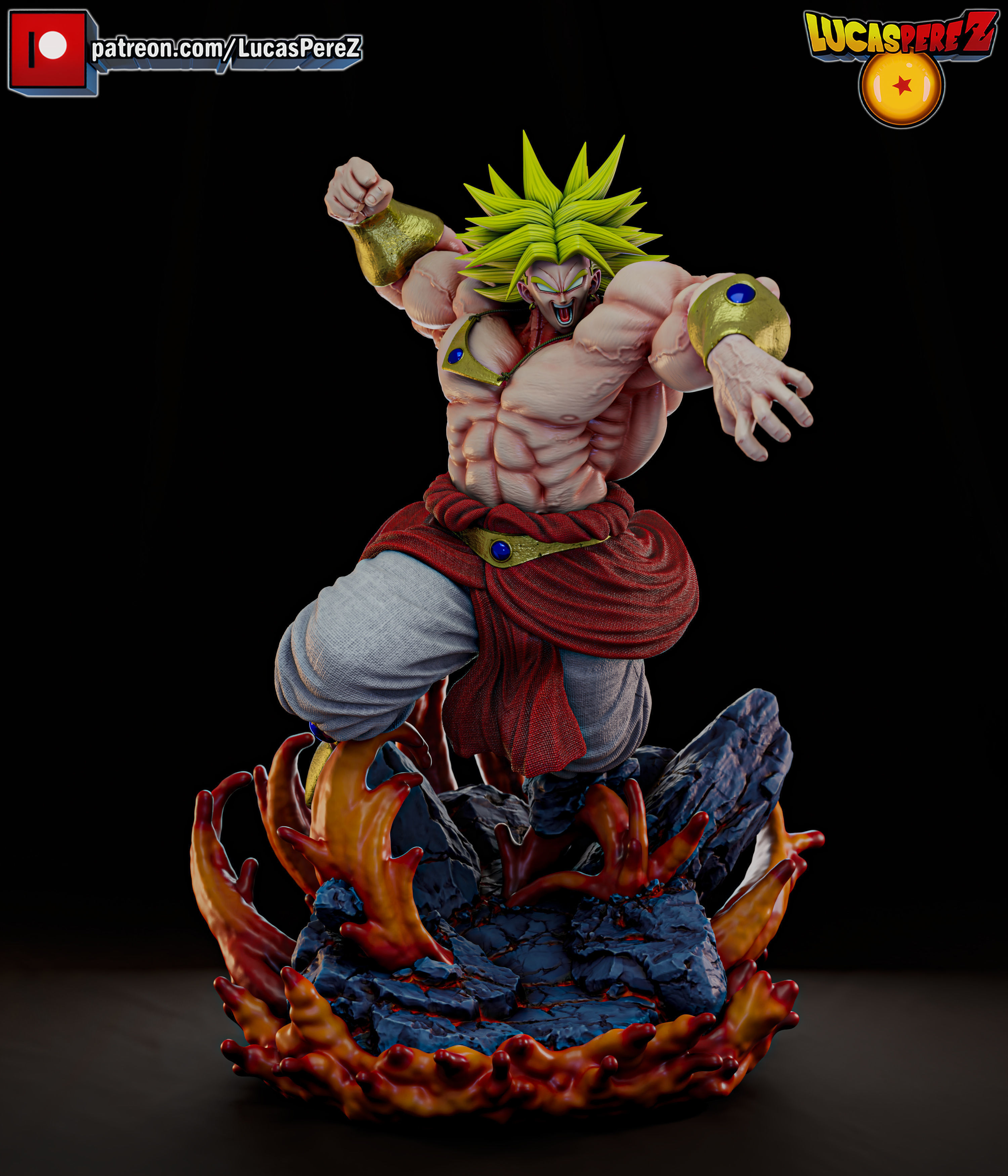 BROLY ESPECIAL 3D print model_1