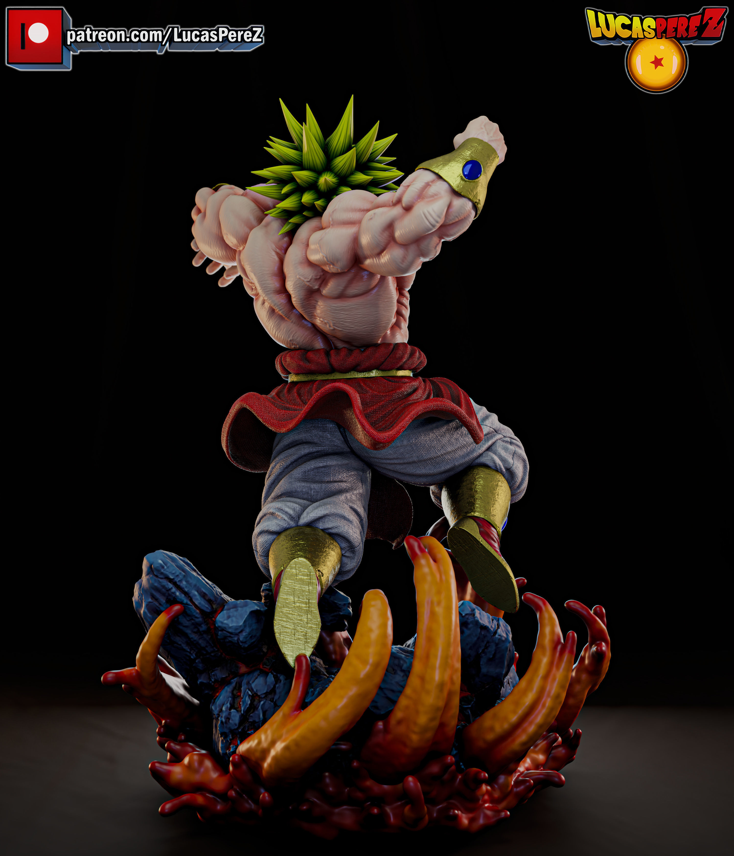 BROLY ESPECIAL 3D print model_4