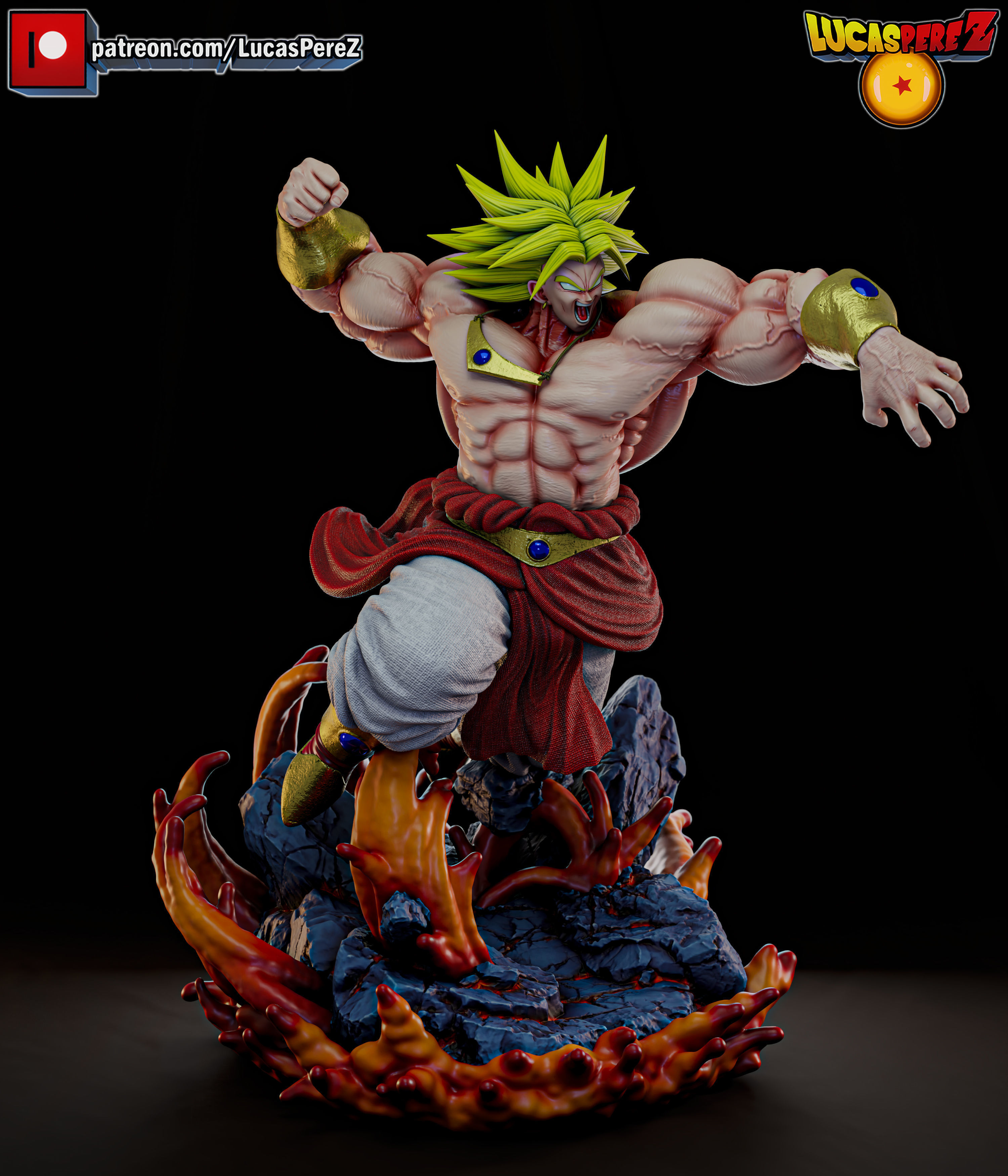 BROLY ESPECIAL 3D print model_2