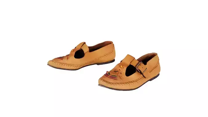 Light Brown Leather Sandals