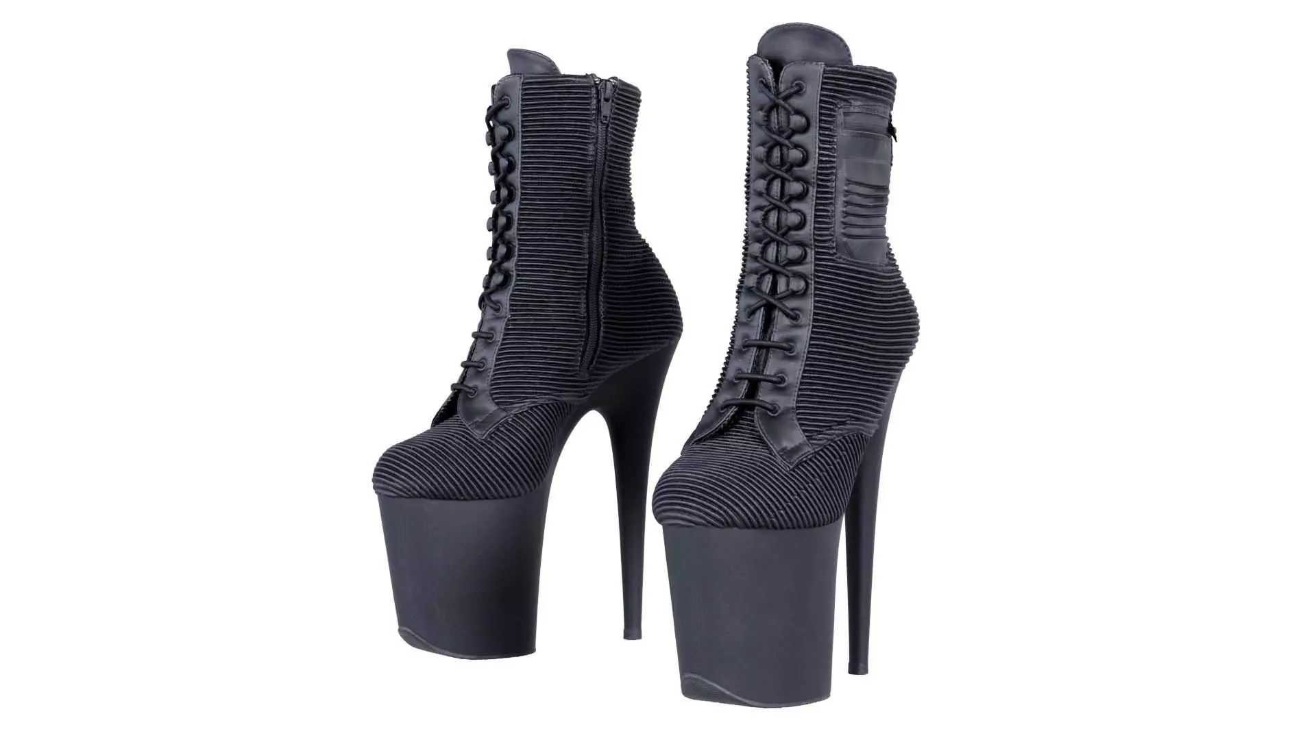 Pleaser Ribbed Heels Low-poly 3D model
