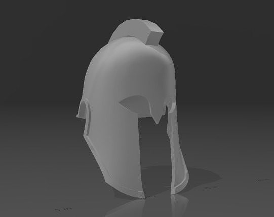 spartan helmet 3D print model