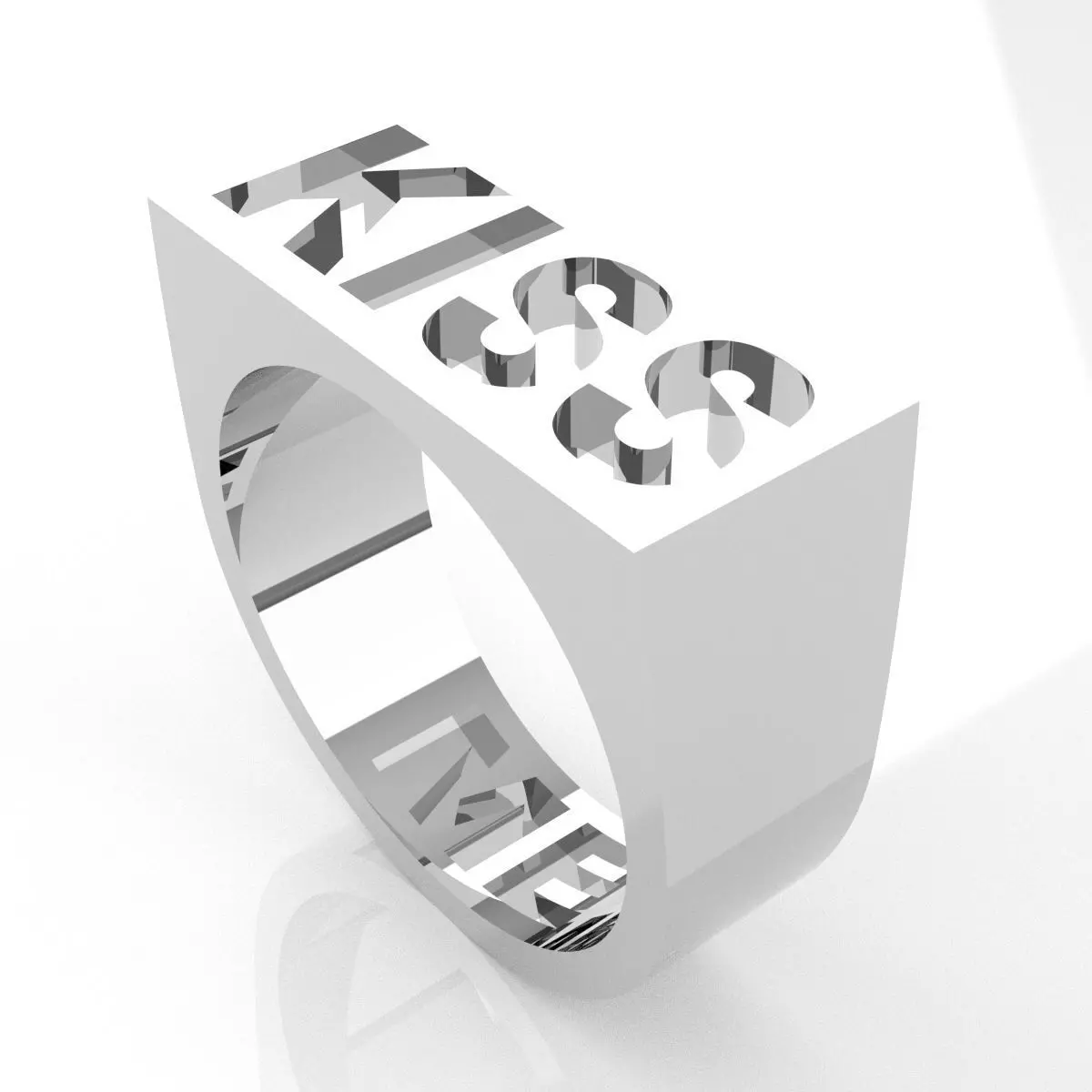 Kiss Ring Free 3D print model_0