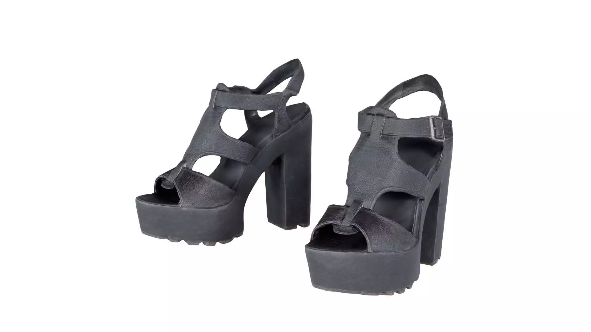 Strap Heels Low-poly 3D model