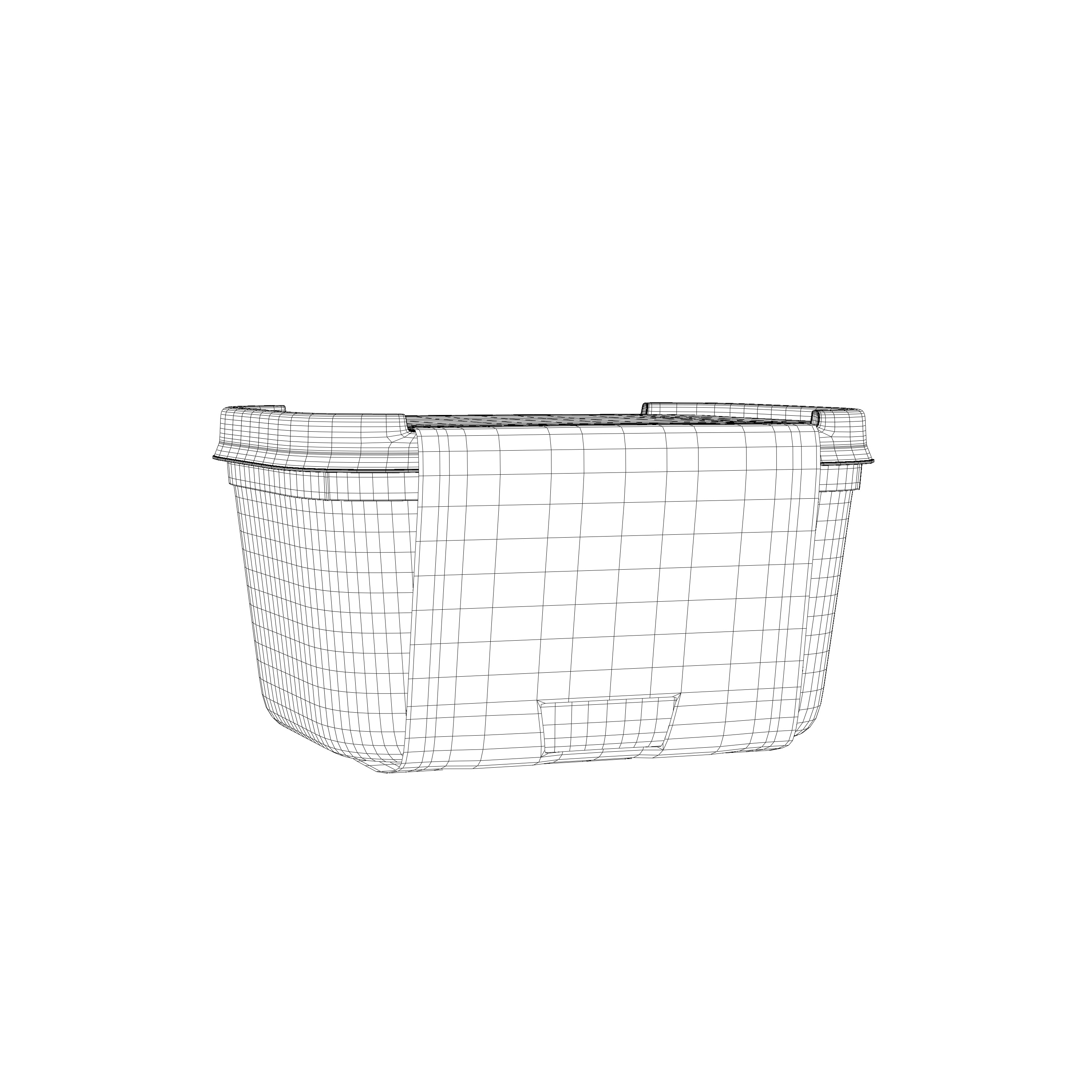 Food Packaging IceCream Pot Package 3D Mockup 3D model 3D model_22