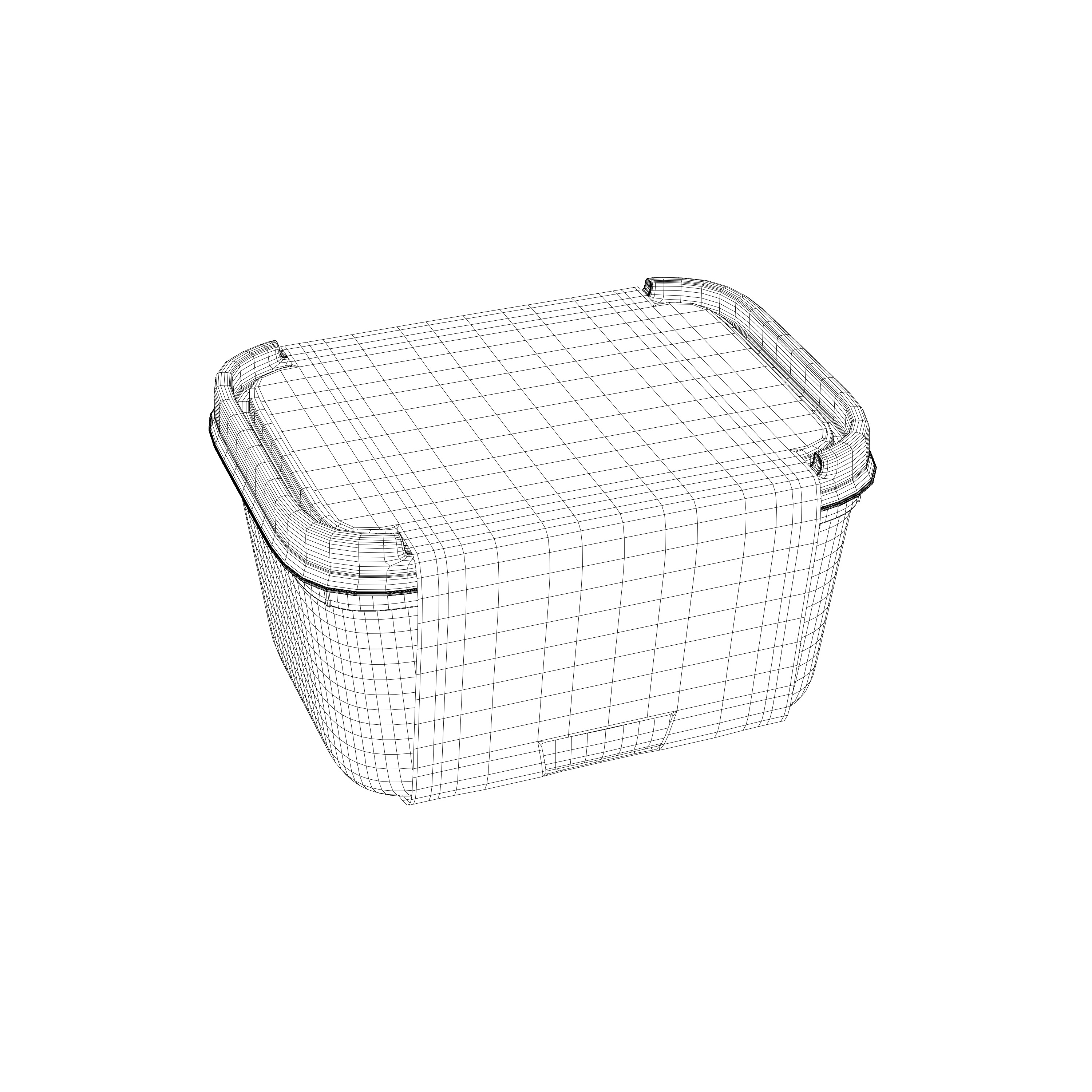 Food Packaging IceCream Pot Package 3D Mockup 3D model 3D model_21