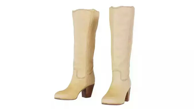 Tall Beige Boot