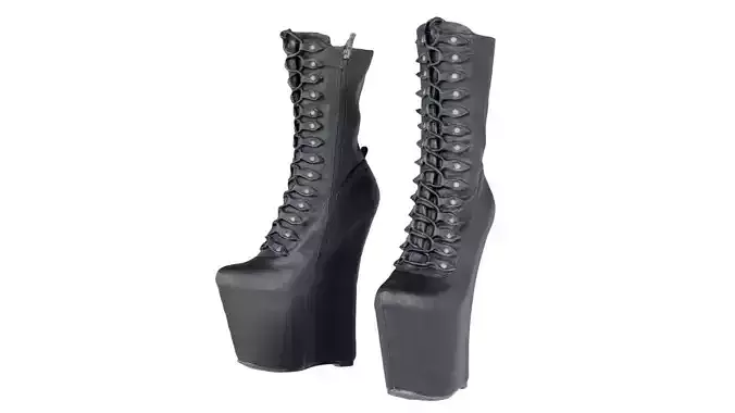 Tall Fetish Platform Boots