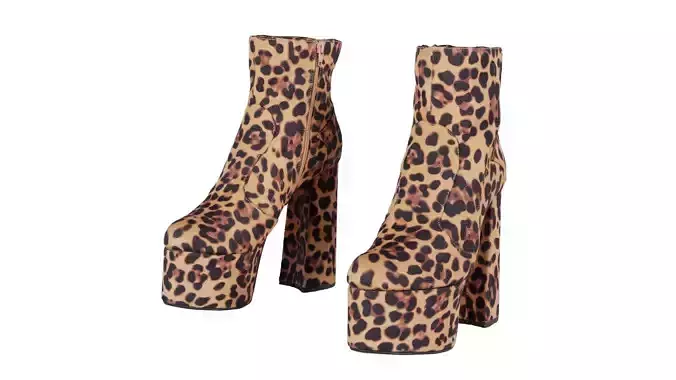 Tiger Block Heels